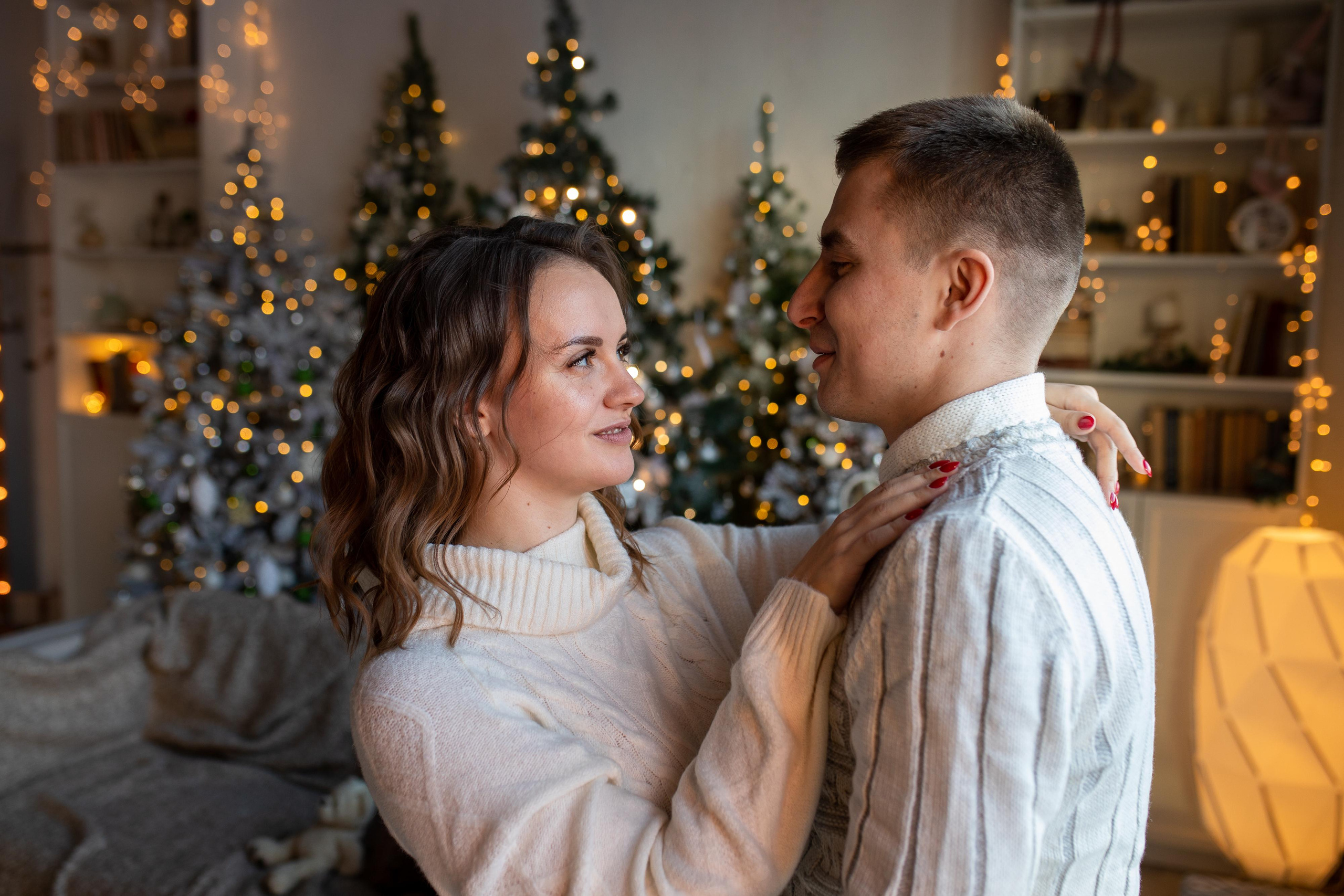 Новогодняя фотосессия для Леры, Руслана и Катюши. Женский семейный фотограф Тула Москва Захарова Анна