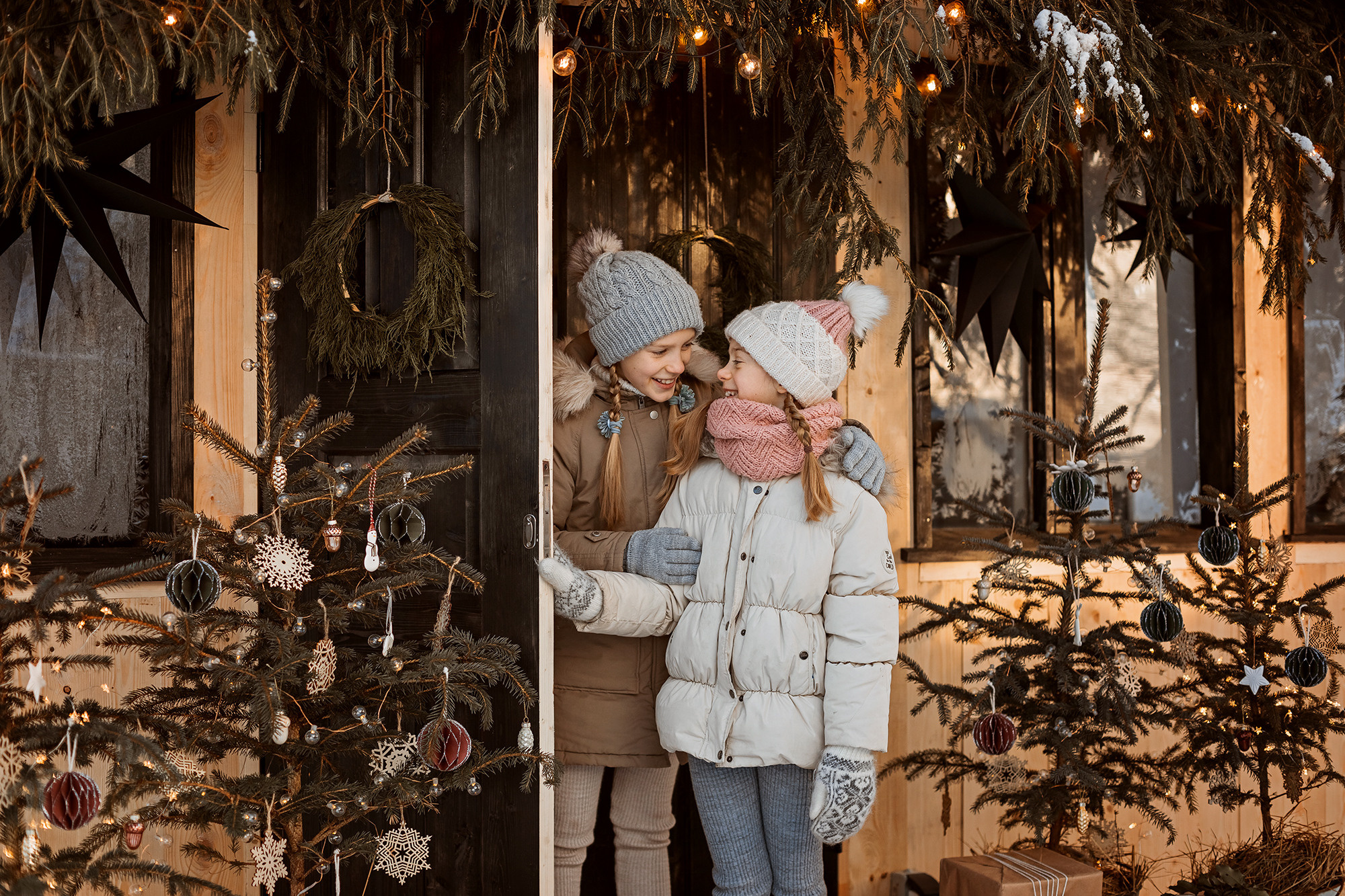 Детская новогодняя съемка. Женский семейный фотограф Тула Москва Захарова Анна