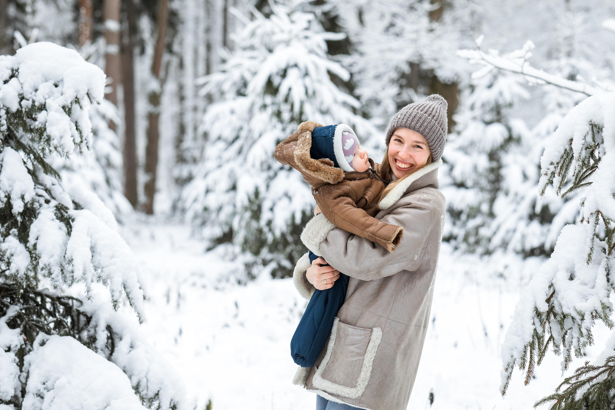 Снежная фотопрогулка для Людмилы, Александра и Ангелины. Женский семейный фотограф Тула Москва Захарова Анна