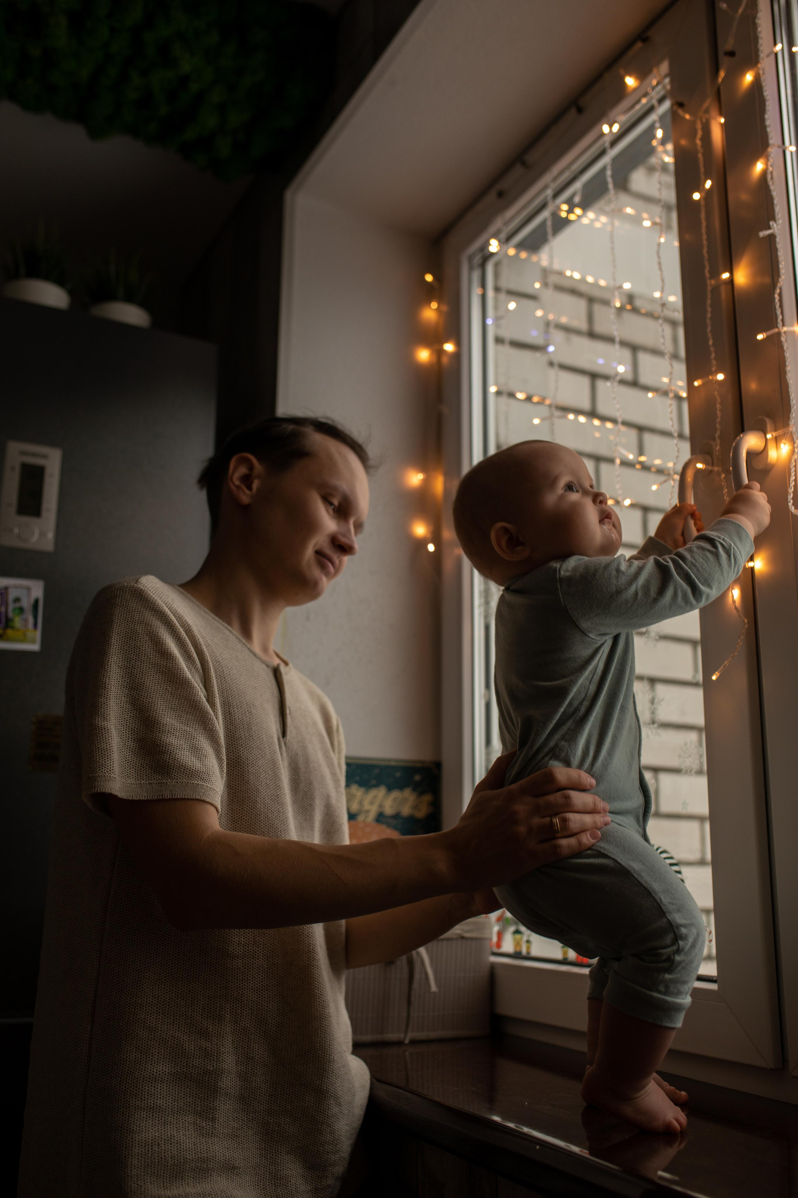 Домашняя новогодняя съемка для Татьяны, Влада и Бэллы. Женский семейный фотограф Тула Москва Захарова Анна