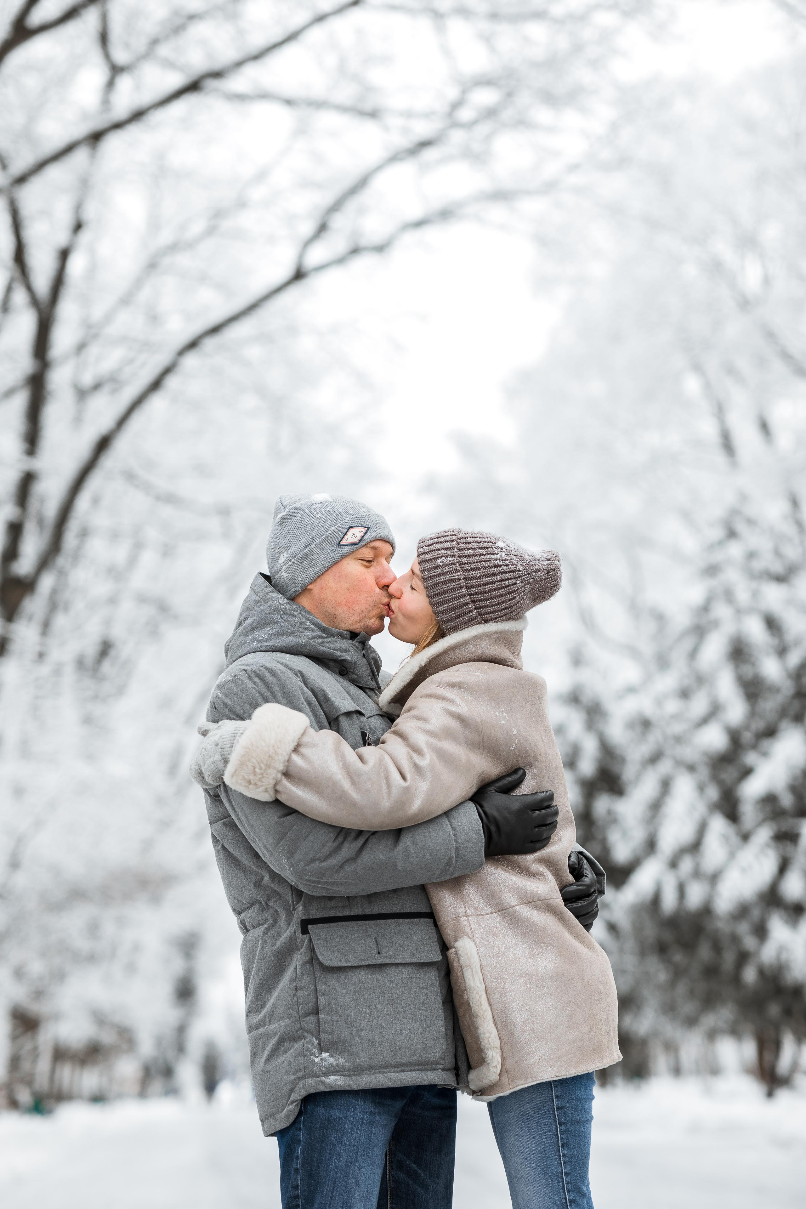 Снежная фотопрогулка для Людмилы, Александра и Ангелины. Женский семейный фотограф Тула Москва Захарова Анна