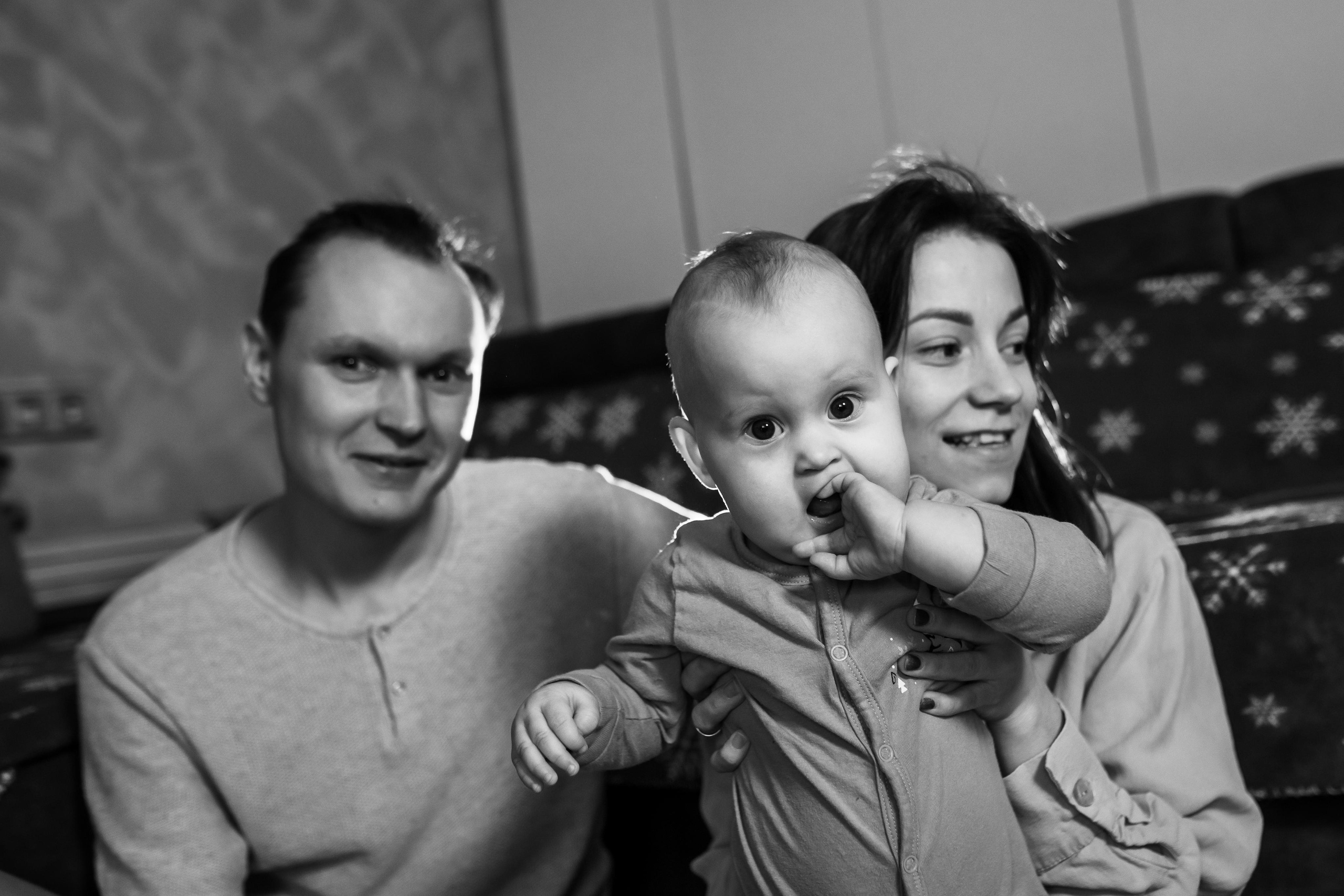 Домашняя новогодняя съемка для Татьяны, Влада и Бэллы. Женский семейный фотограф Тула Москва Захарова Анна