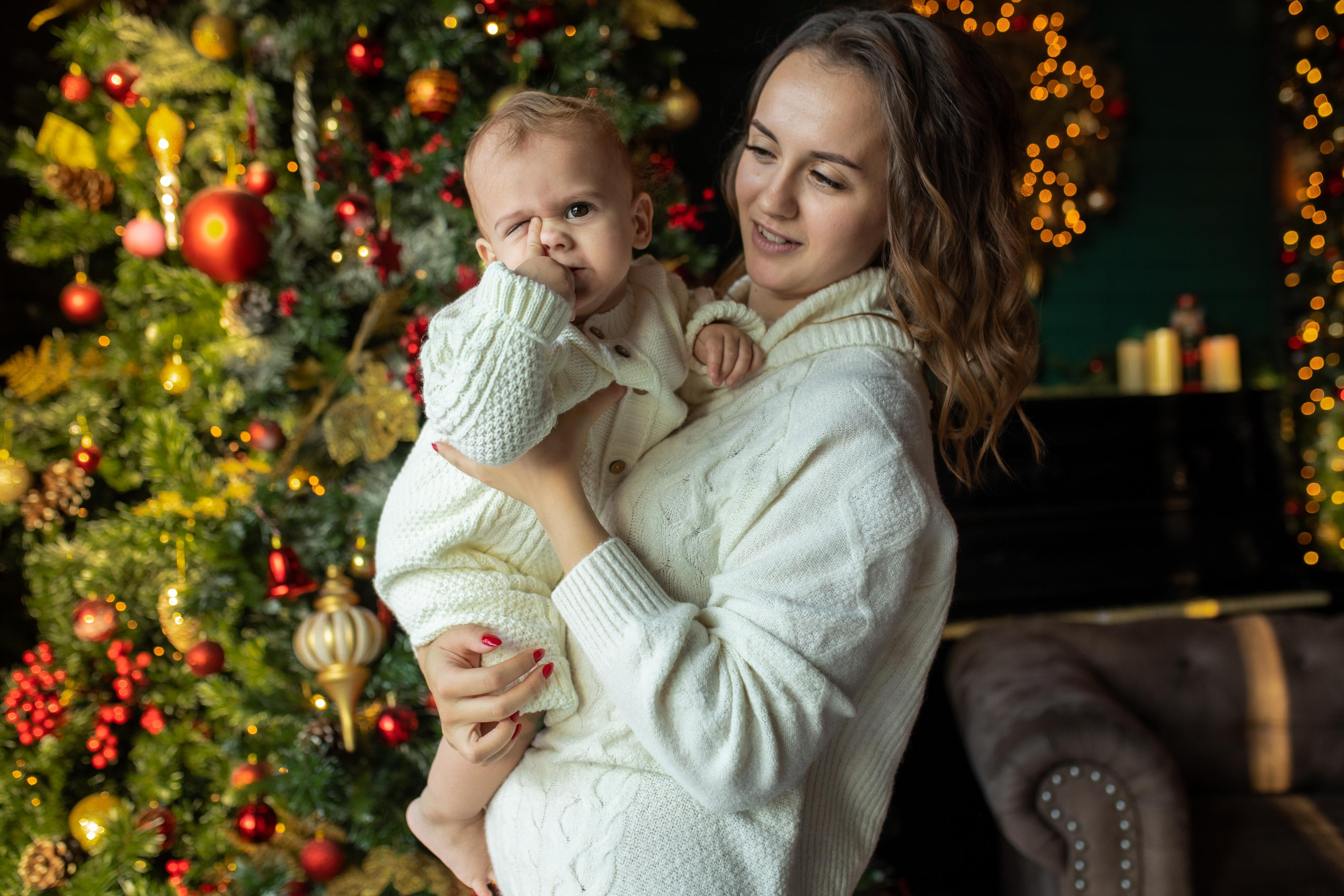 Новогодняя фотосессия для Леры, Руслана и Катюши. Женский семейный фотограф Тула Москва Захарова Анна