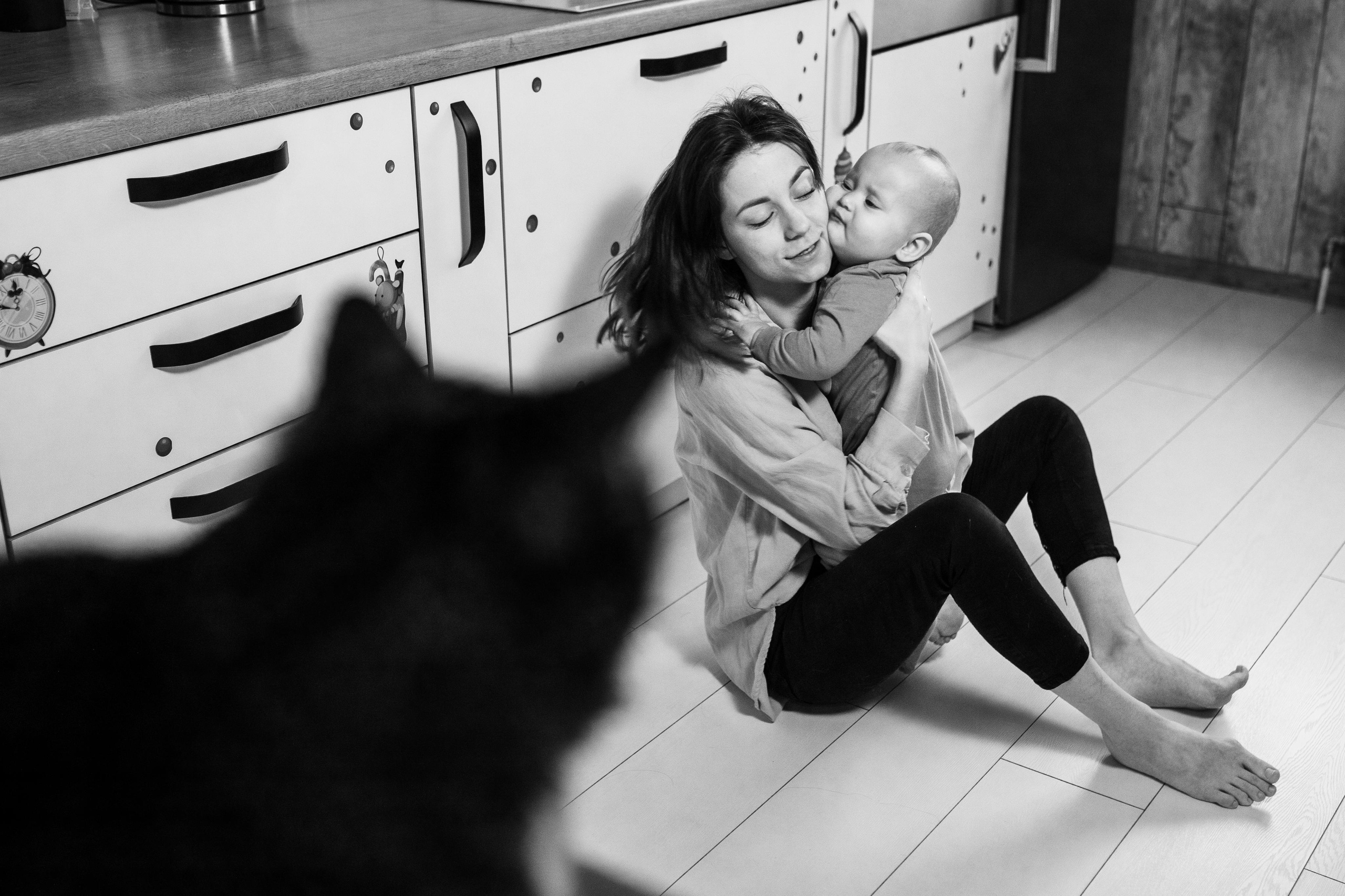 Домашняя новогодняя съемка для Татьяны, Влада и Бэллы. Женский семейный фотограф Тула Москва Захарова Анна