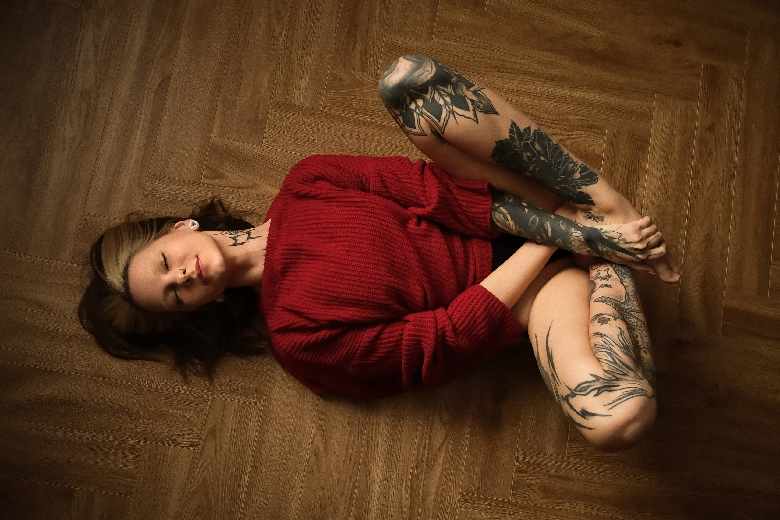 Теплая студийная съемка с Дарьей