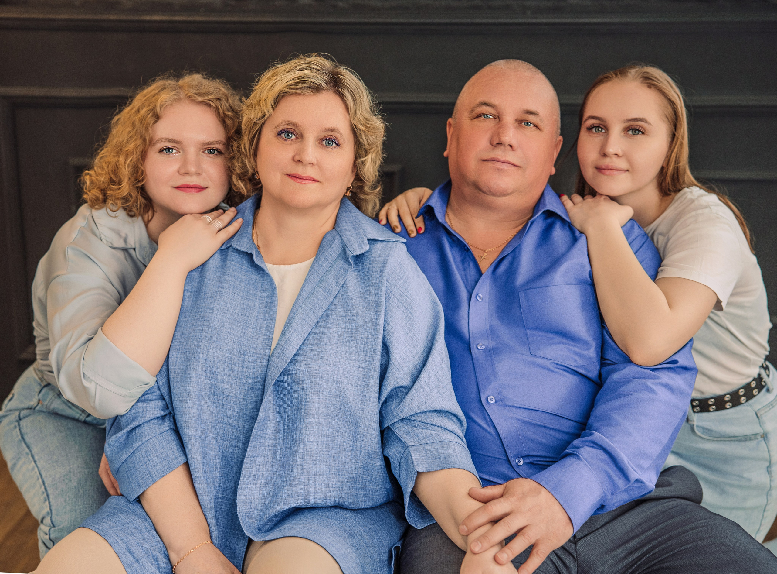 Семейная съемка в студии. Фотограф в Казани Ольга Яшина