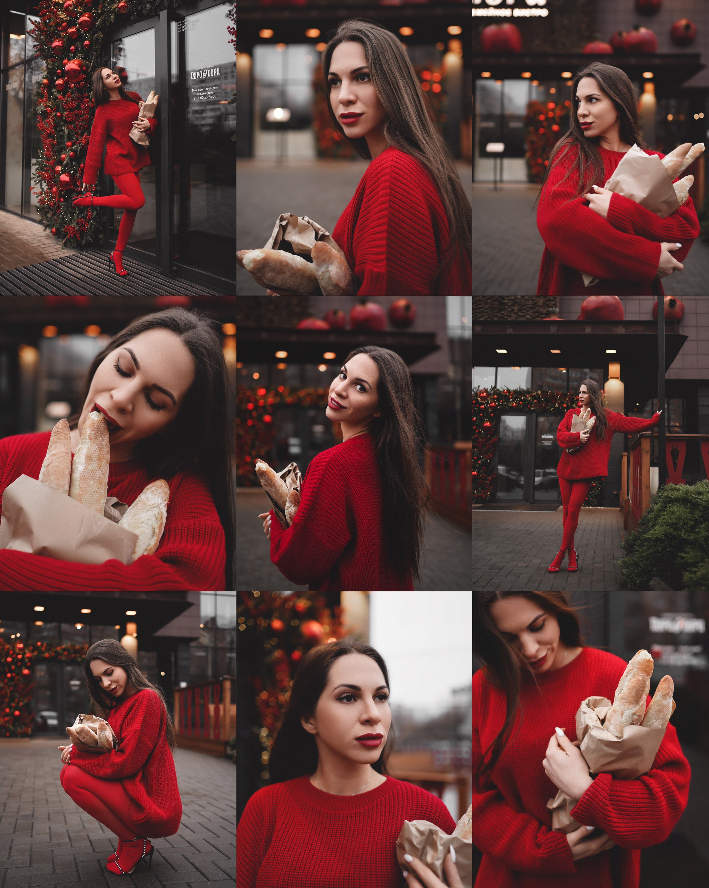 Пури пури. Фотосессия в Ростове-на-Дону. Дарья в ярком образе с батонами. Свадебный фотограф в Ростове-на-Дону. Таинство Крещения и Венчания, семейные фотосессии. Алёна Чёботова