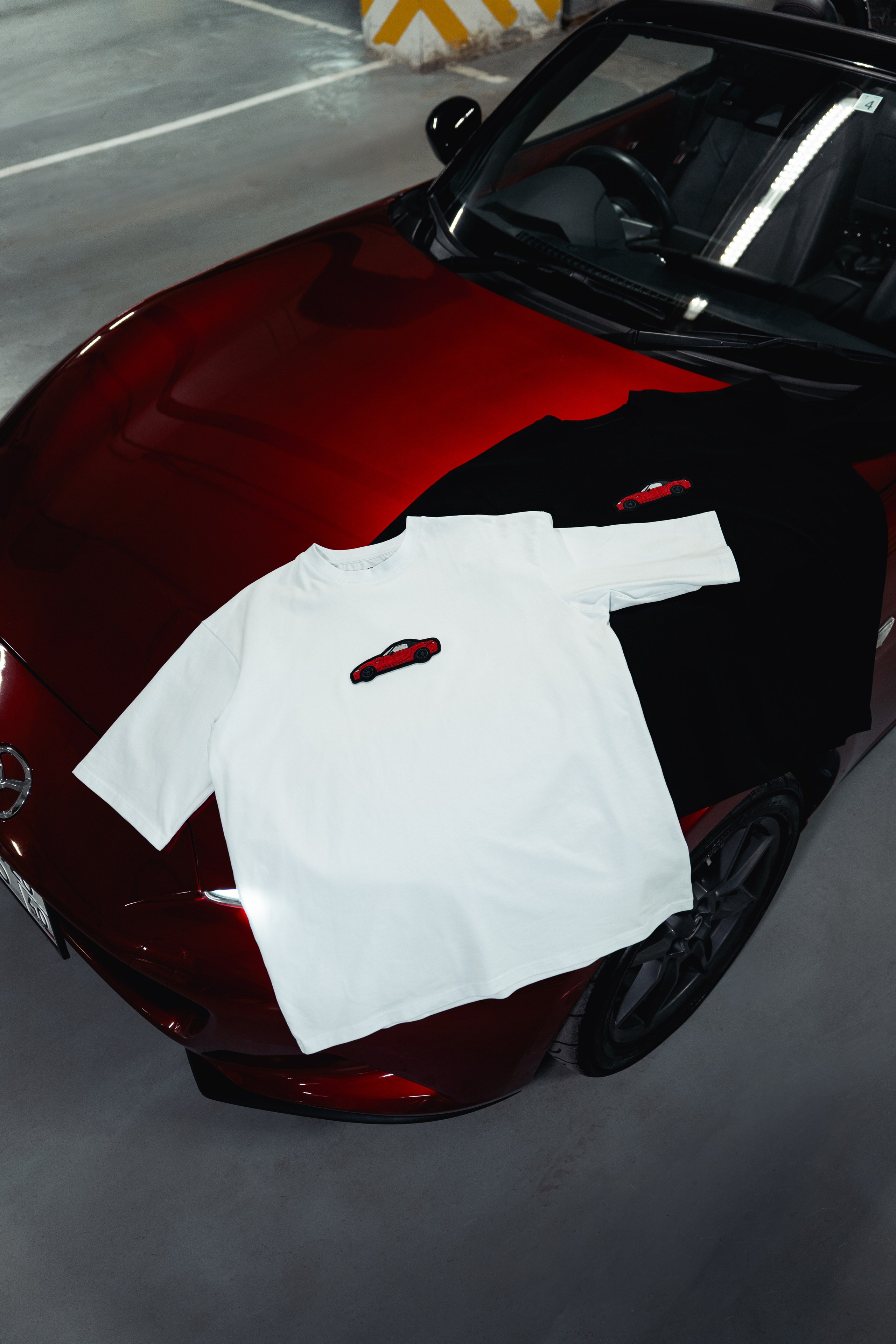 Фотографии футболок Cotton Cars и Mazda MX-5