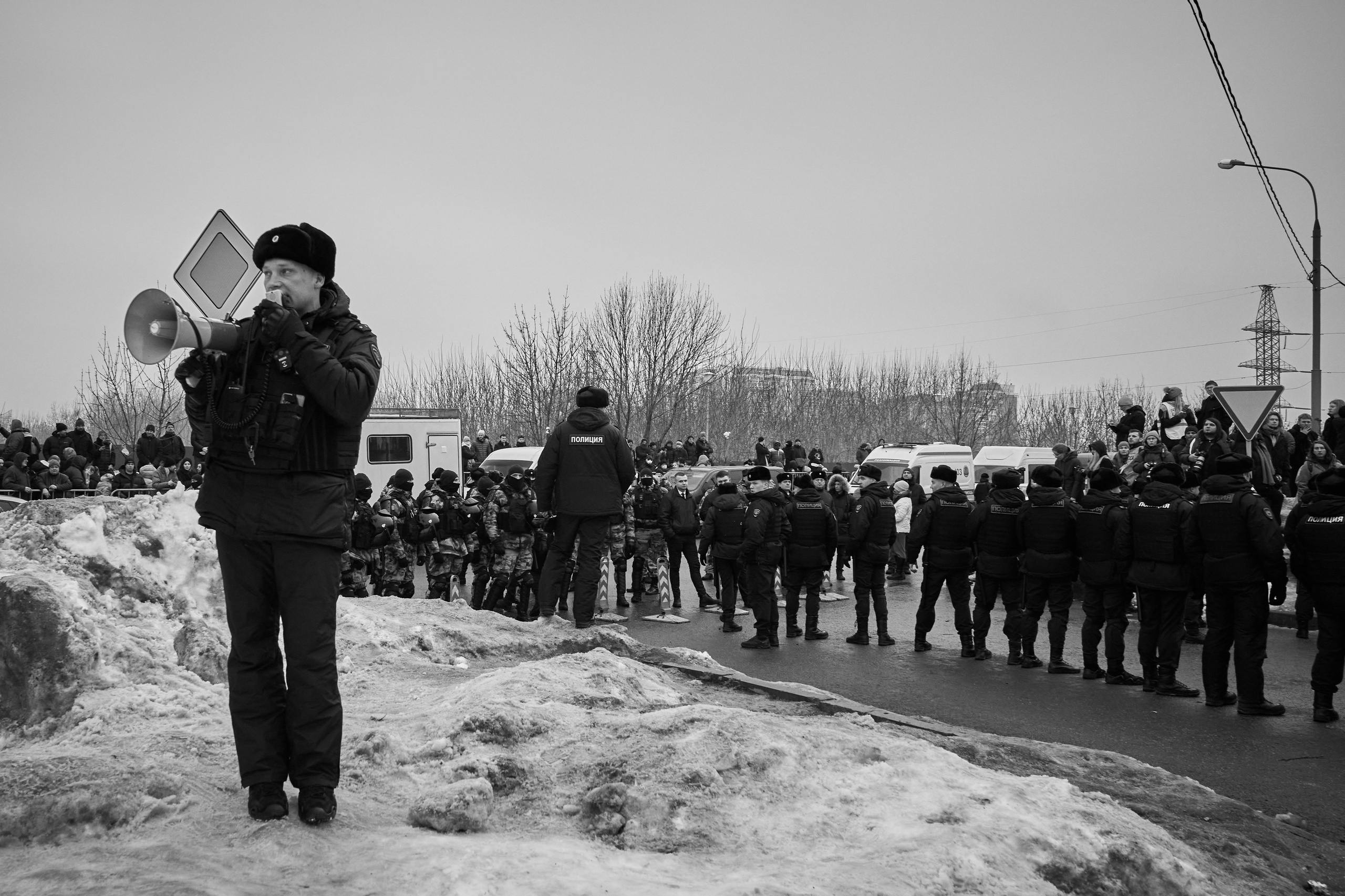 Похороны Алексея Навального. Дзешульская, фотограф