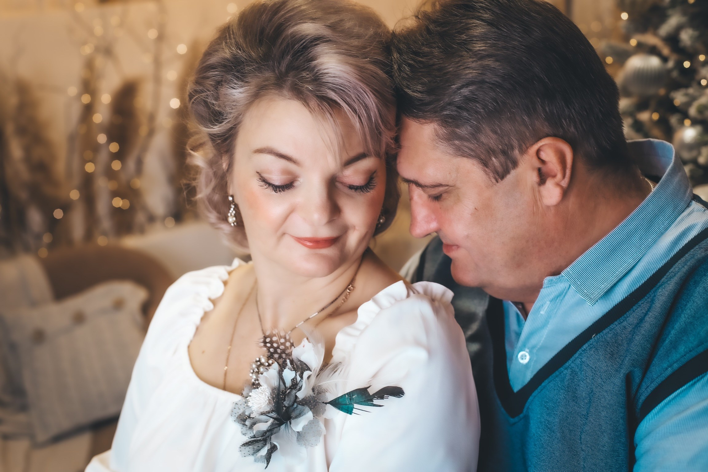 Новогодняя история Людмилы и Игоря. Фотограф беременности и семейных историй Эльвира Акарибе в городе Краснодар!