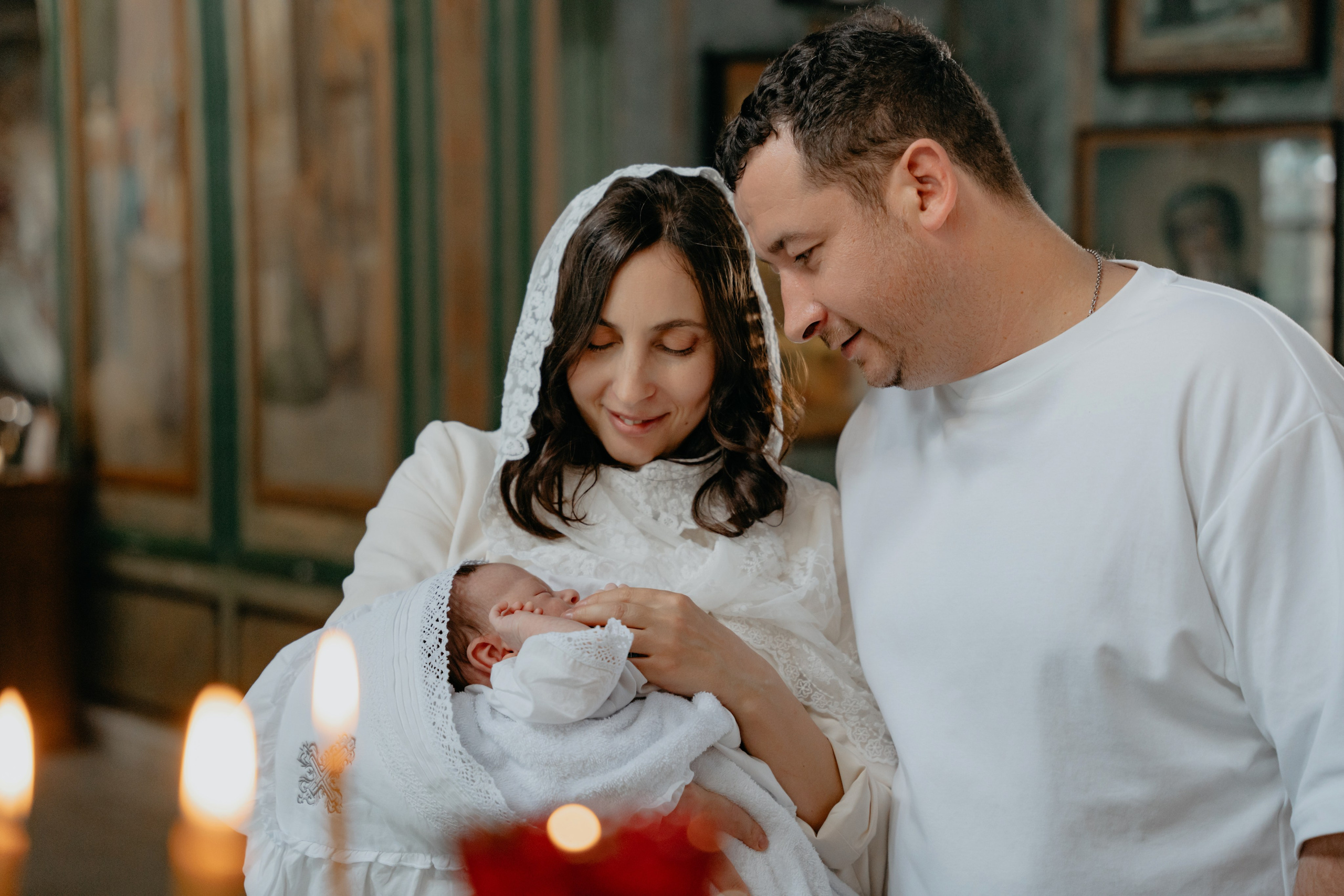 Таинство крещения Артема в соборе Ионна Предтечи