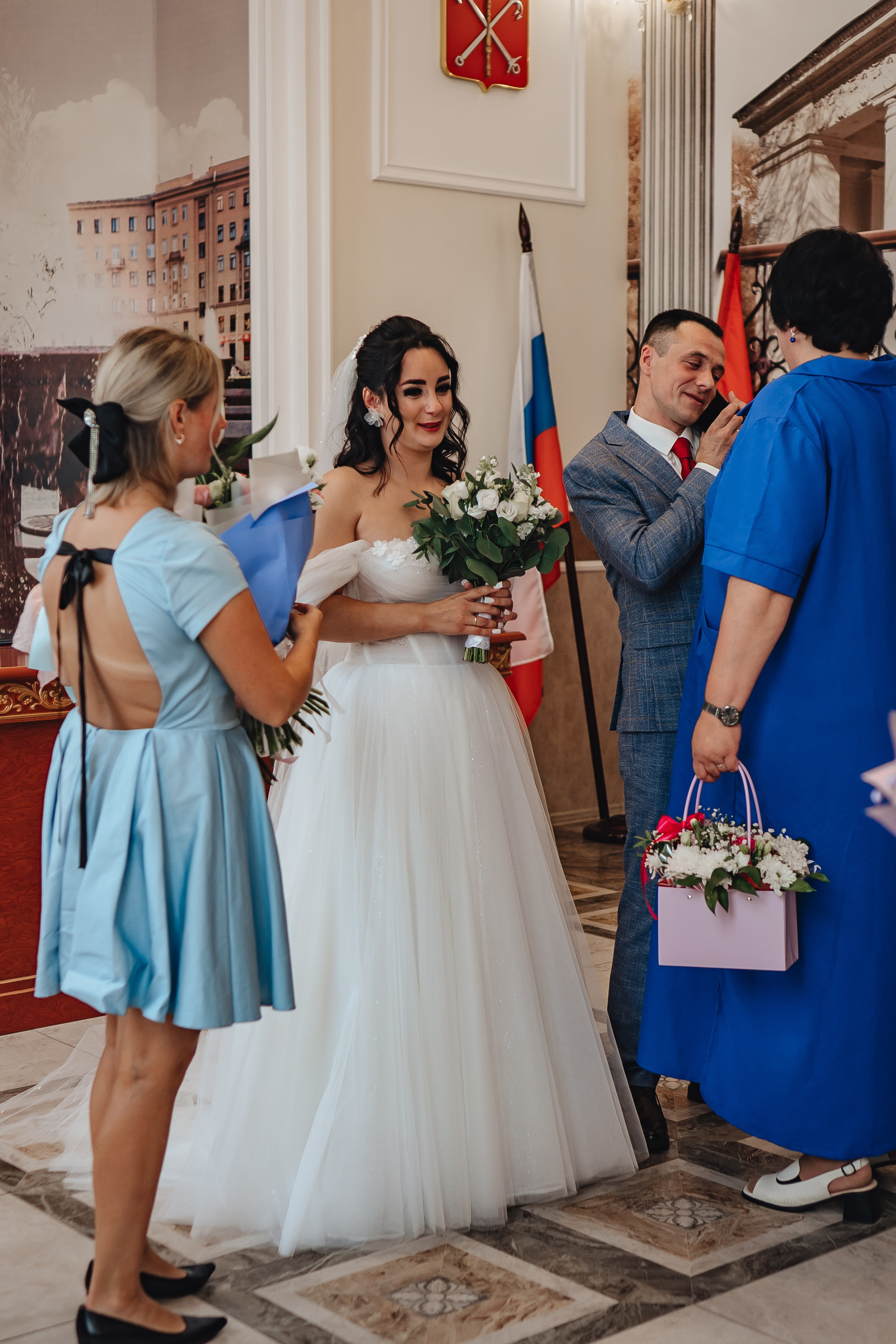 СВАДЕБНАЯ СЬЕМКА В ЗАГСЕ НА МОСКОВСКОМ ПРОСПЕКТЕ. Профессиональный фотограф, Санкт-Петербург — Виктория Богомолова