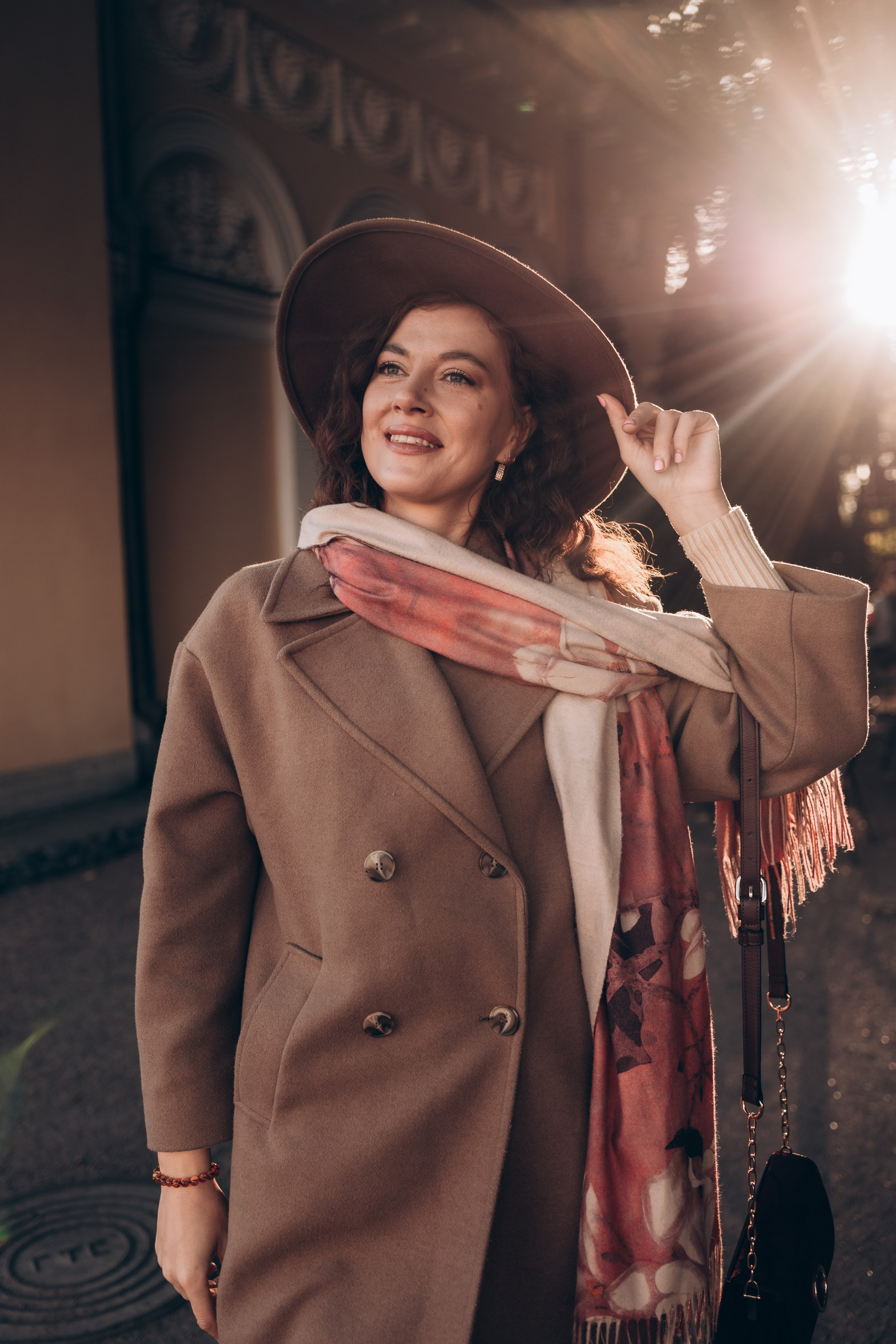 Женская осенняя фотосессия в Летнем саду. Семейный и детский фотограф в Санкт-Петербурге Павлова Елена