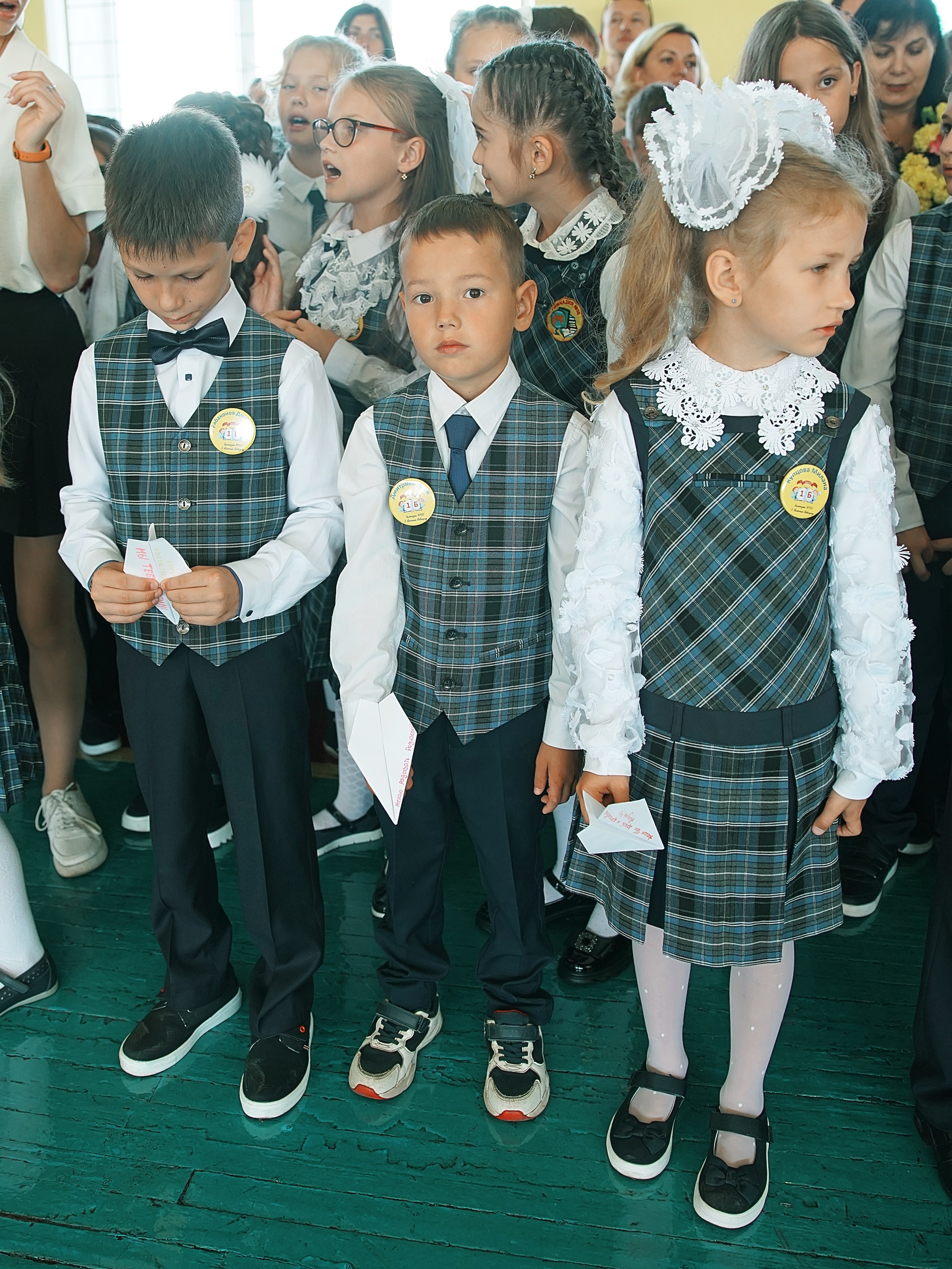Первый класс линейка, в классе, портреты. Семейный и детский фотограф в Нижнем Новгороде