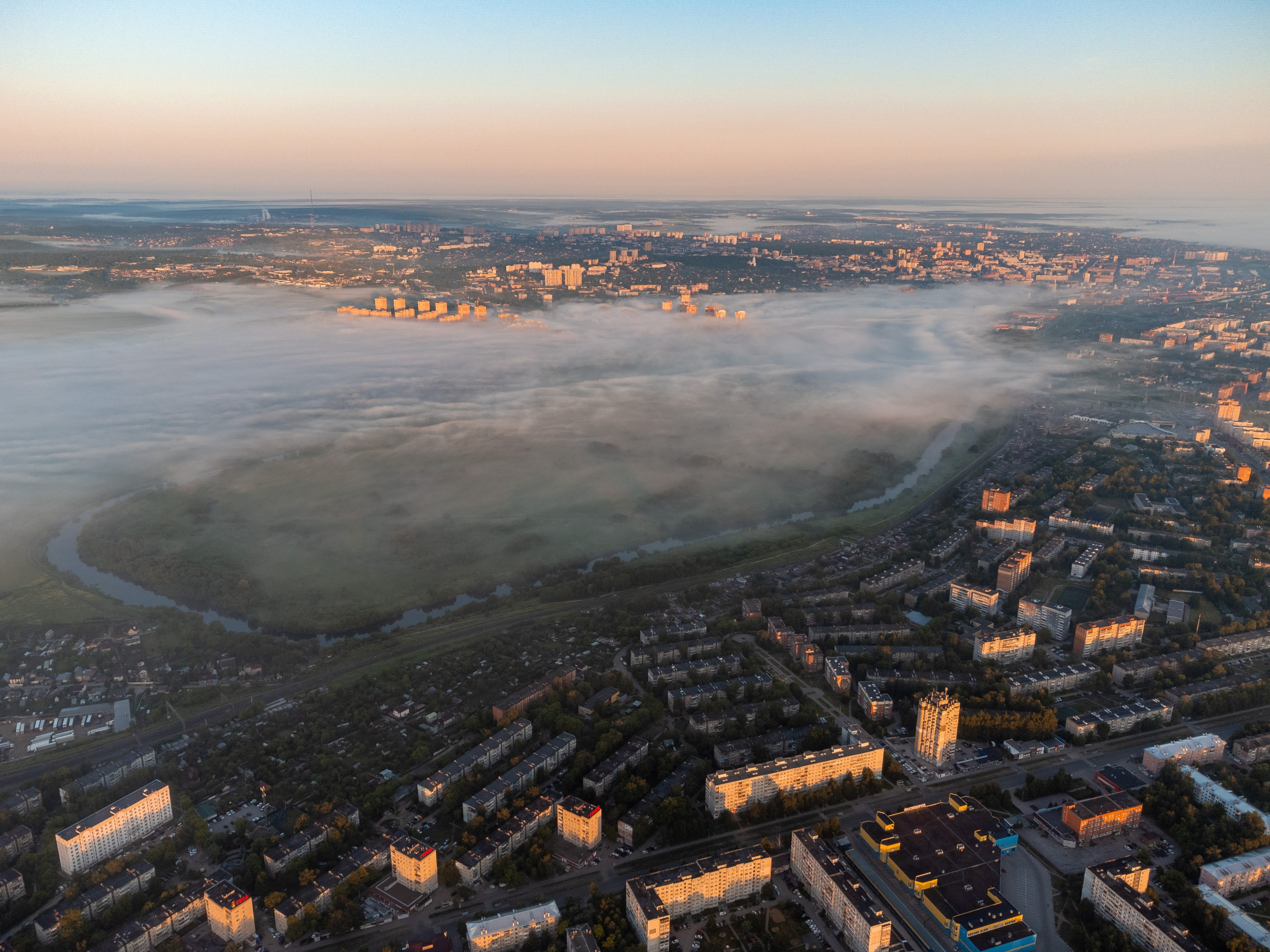 Пролетарский район в тумане. Фотограф и видеооператор в Туле | Даниил Рыбак