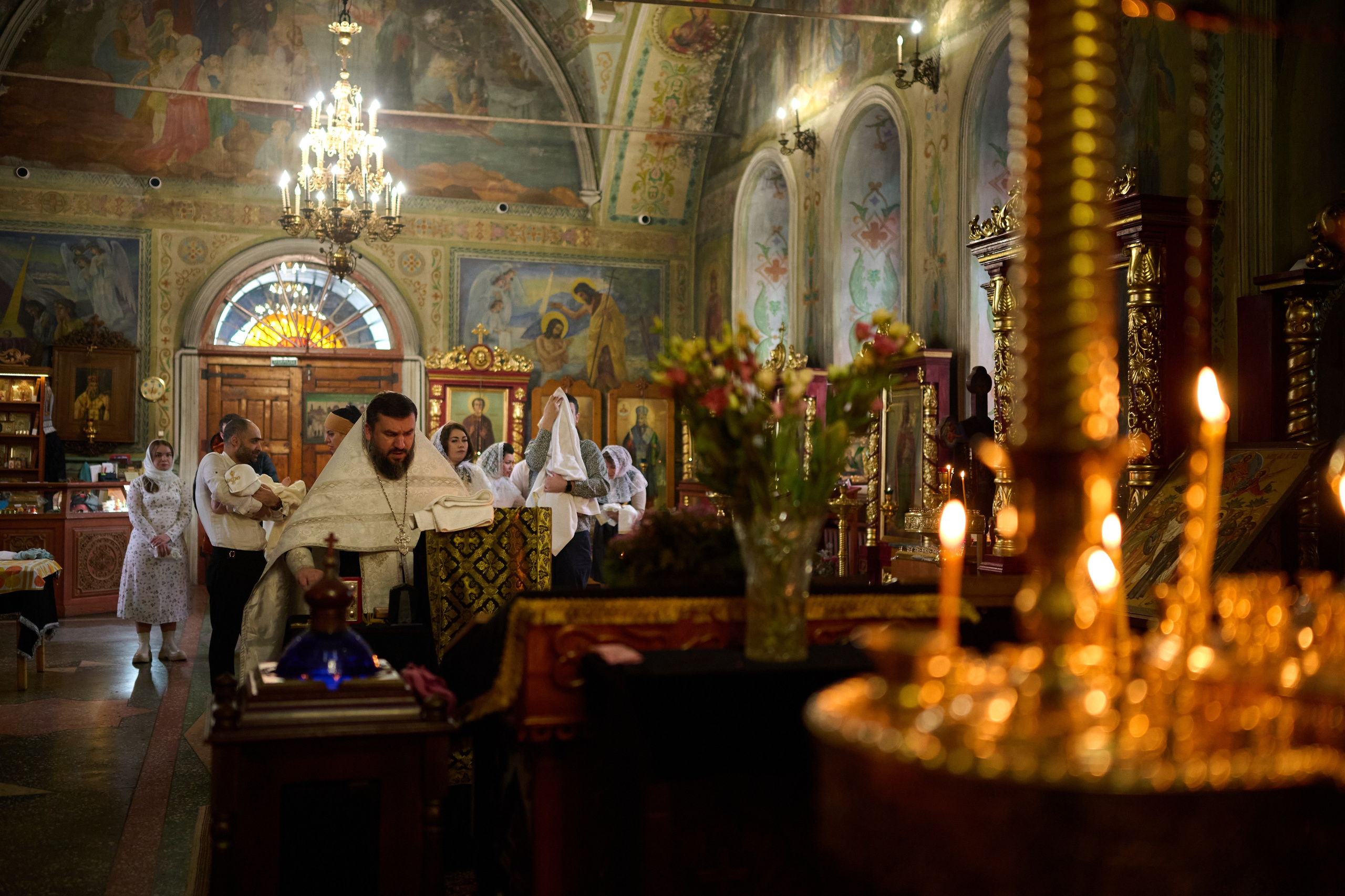 Фотосъемка крещения Саши. Профессиональный фотограф Старый Оскол, Губкин — свадьба, венчание, крещение, юбилей и день рождения