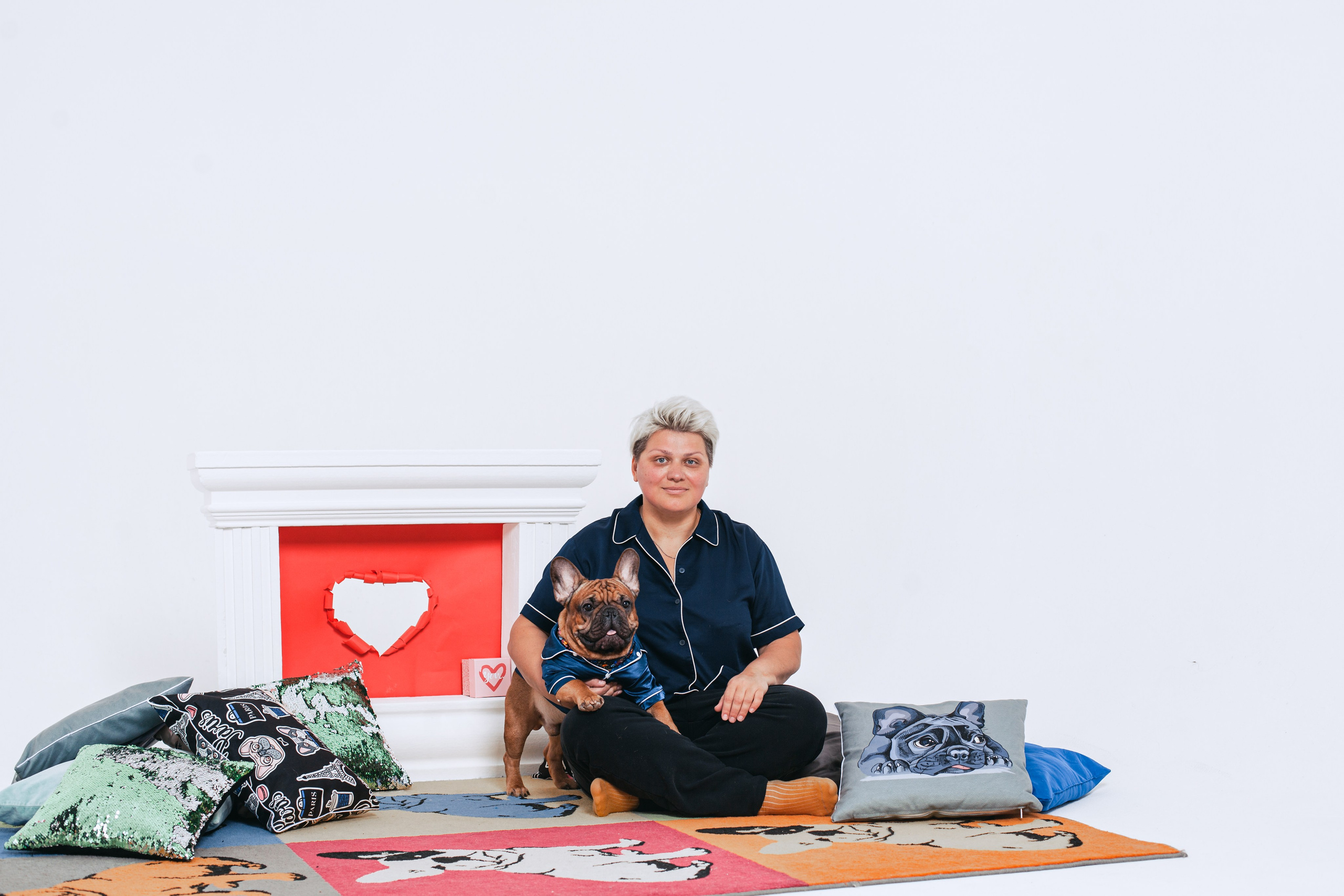 Пижамная вечеринка французских бульдогов и их хозяев. Фотограф-анималист Татьяна Степанова