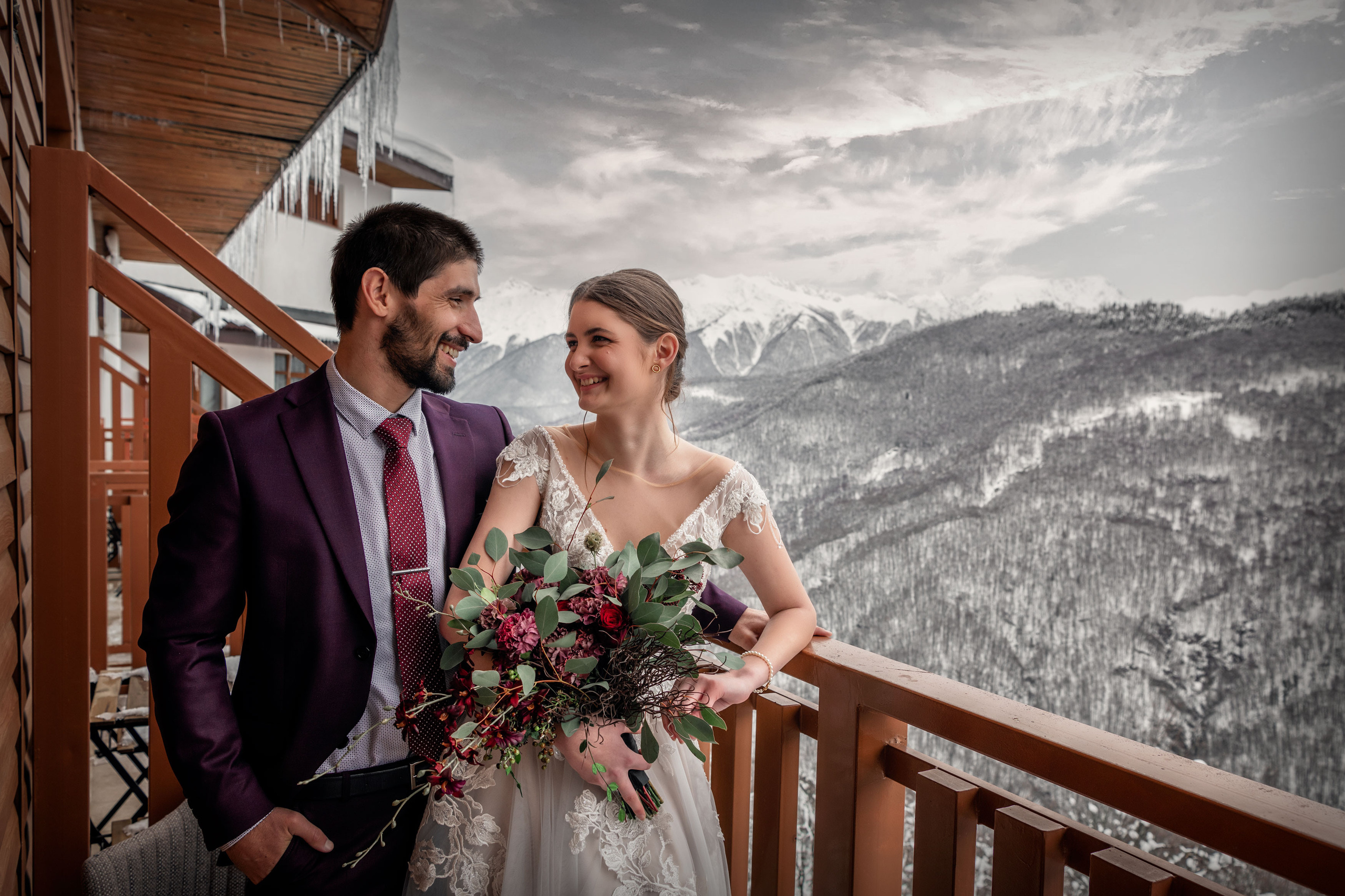 Свадебная фотосессия Биатриссы и Гаджи в Сочи. Бизнес фотограф в Москве Алексей Кознев