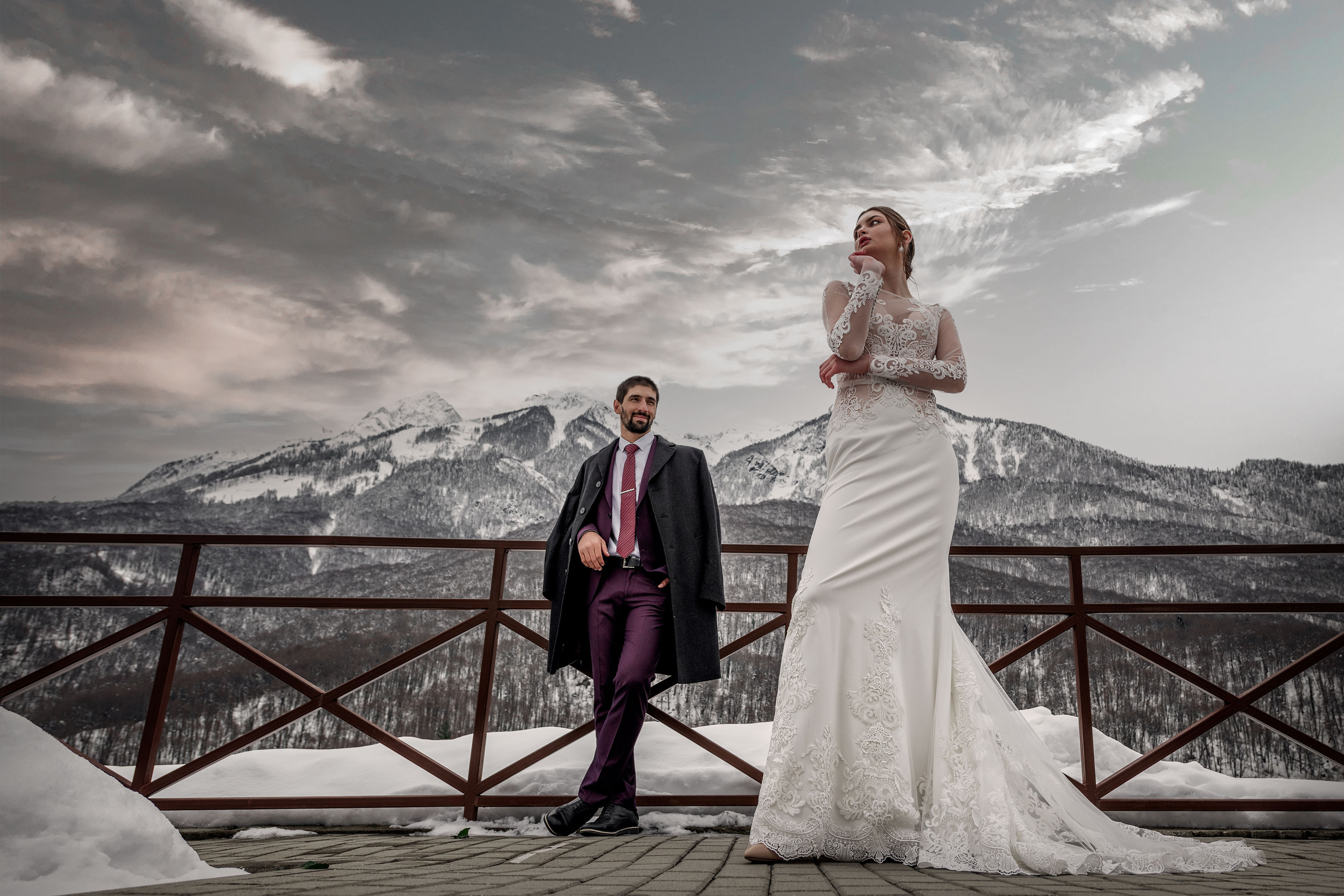 Свадебная фотосессия Биатриссы и Гаджи в Сочи. Бизнес фотограф в Москве Алексей Кознев