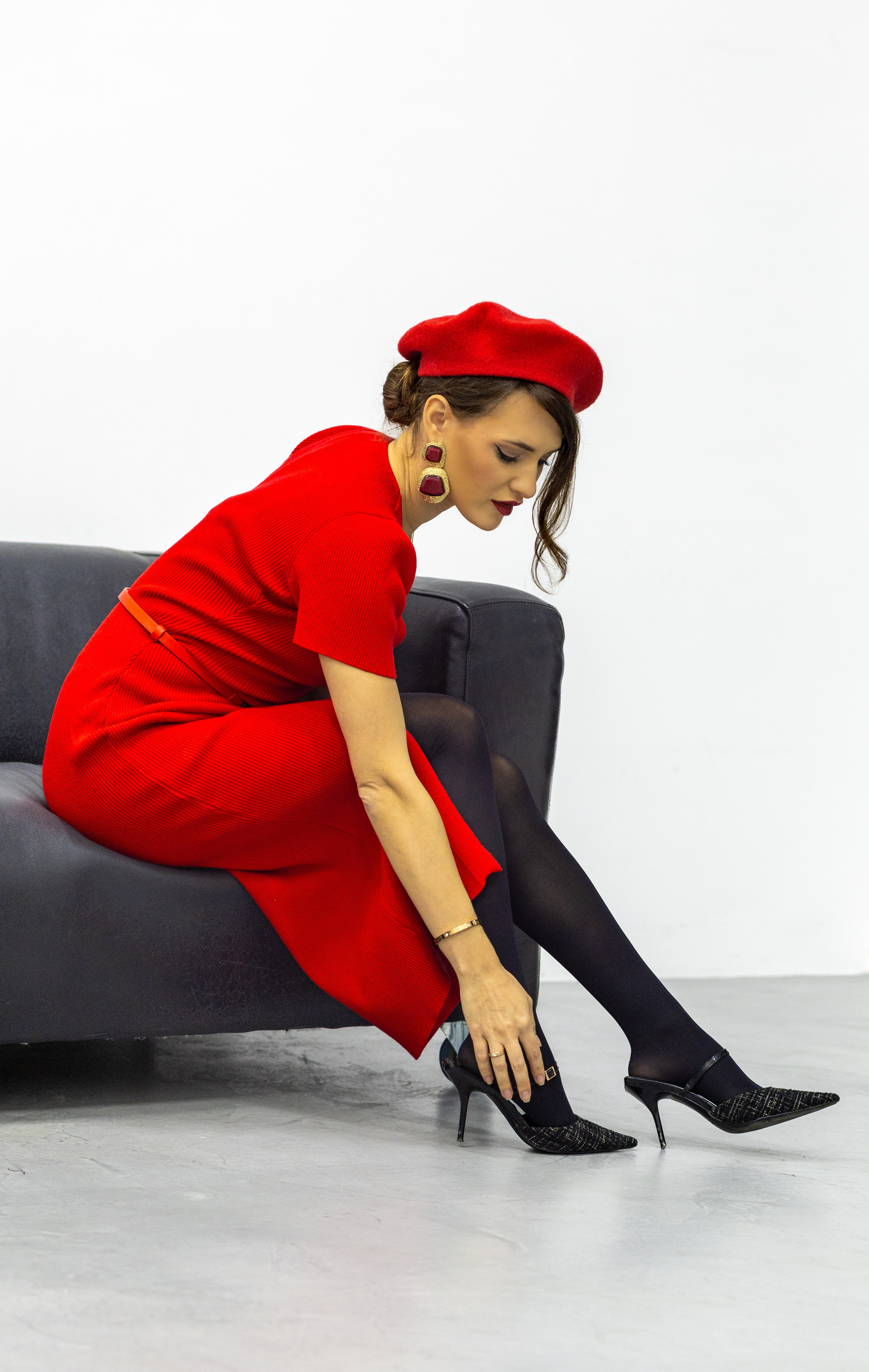 Юлия в красном. Семейный, свадебный, репортажный фотограф в Нижнем Новгороде Сергей Уткин