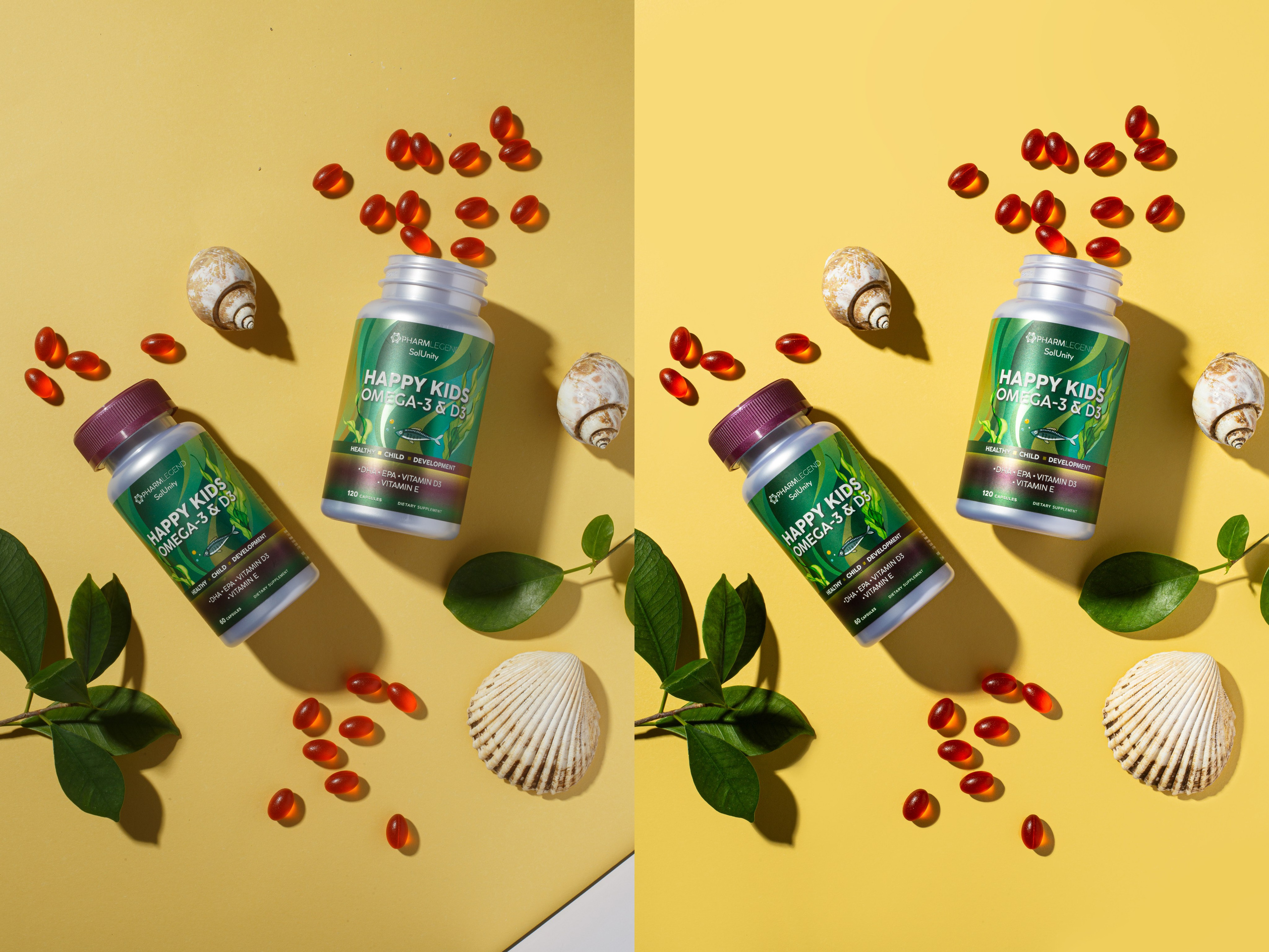 Ретушь фотографий витаминов и БАДов | Студия SVITHART