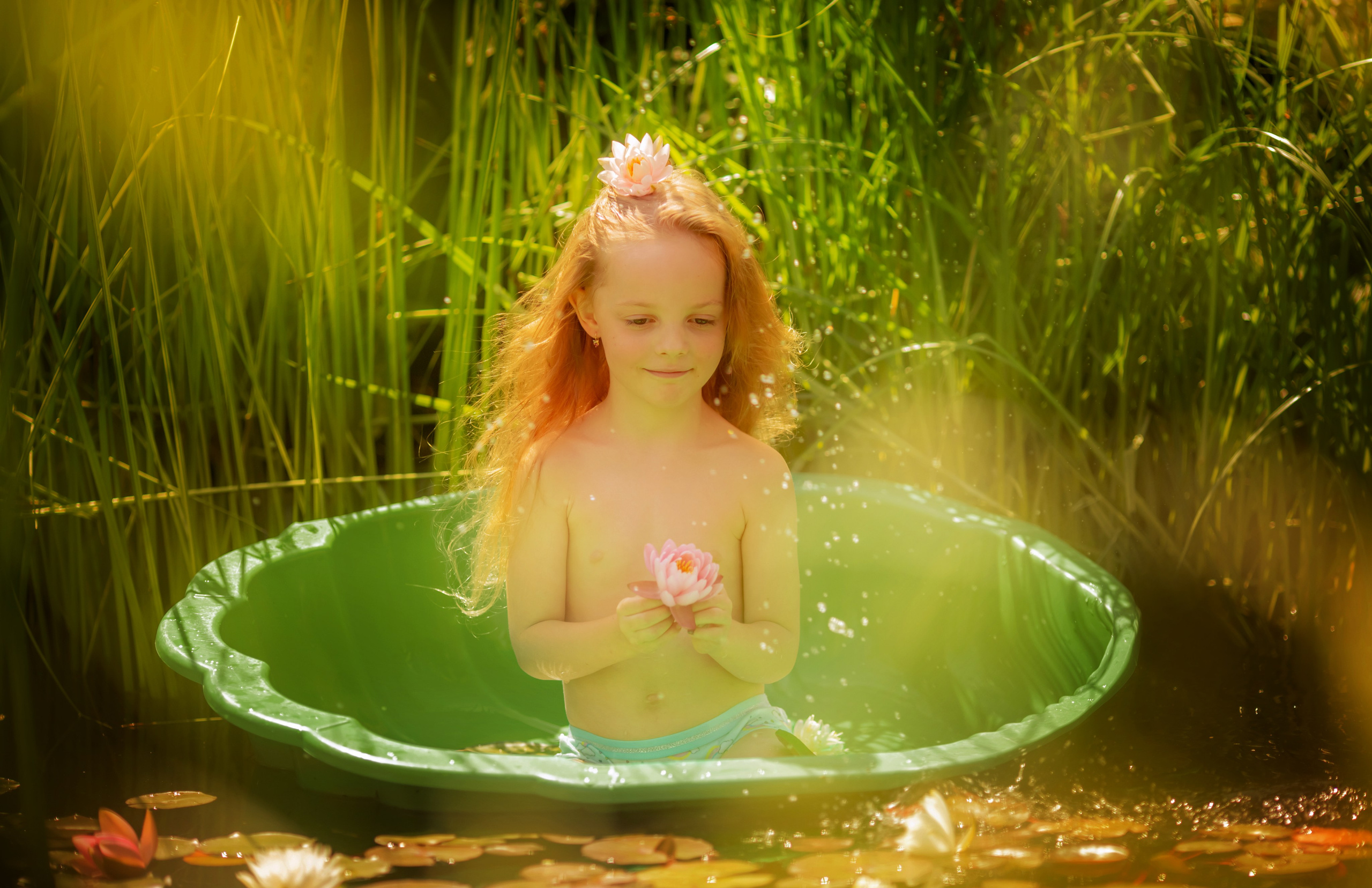 Летом на даче. צלם ואמן ילדים ומשפחה