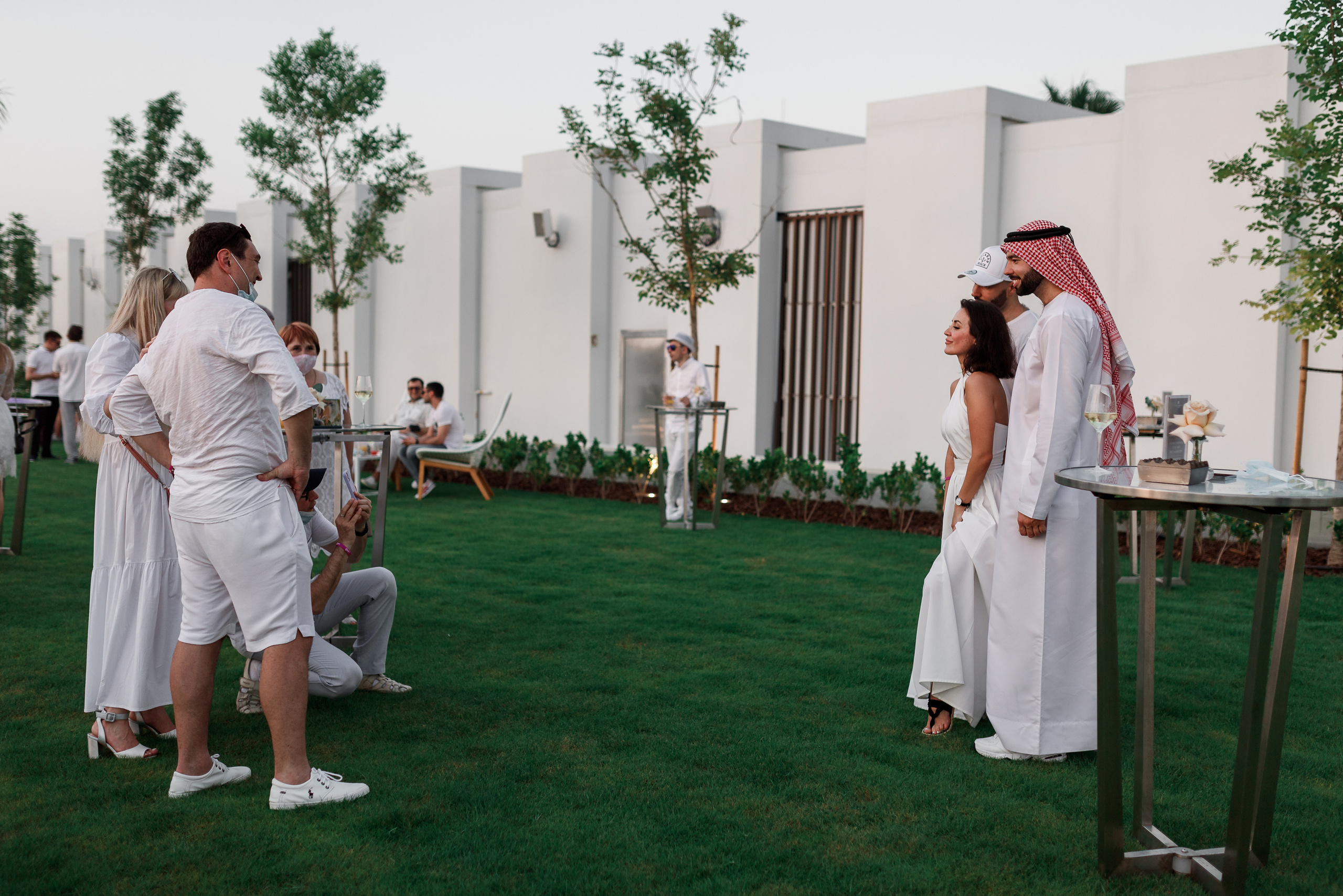 Дубай. Белая вечеринка. Фотограф Олег Сотник