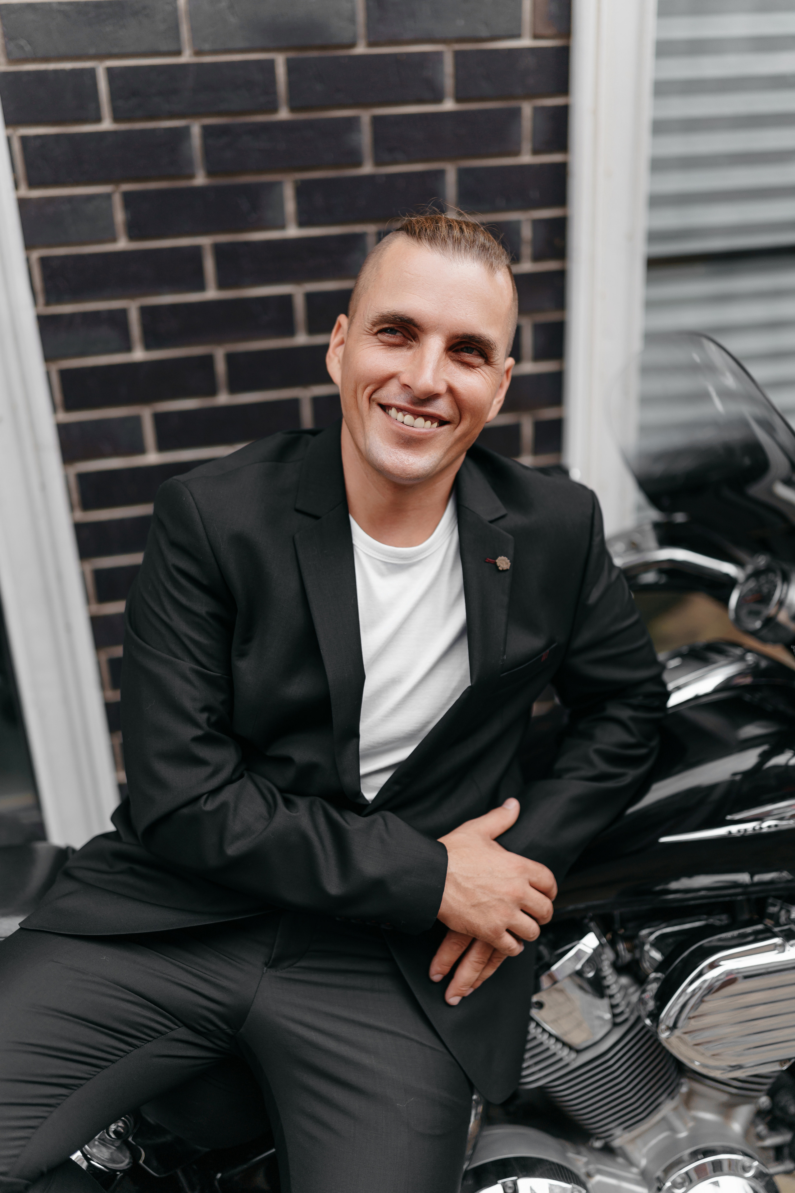 Деловой портрет для президента мотоклуба. Фотограф Олег Сотник