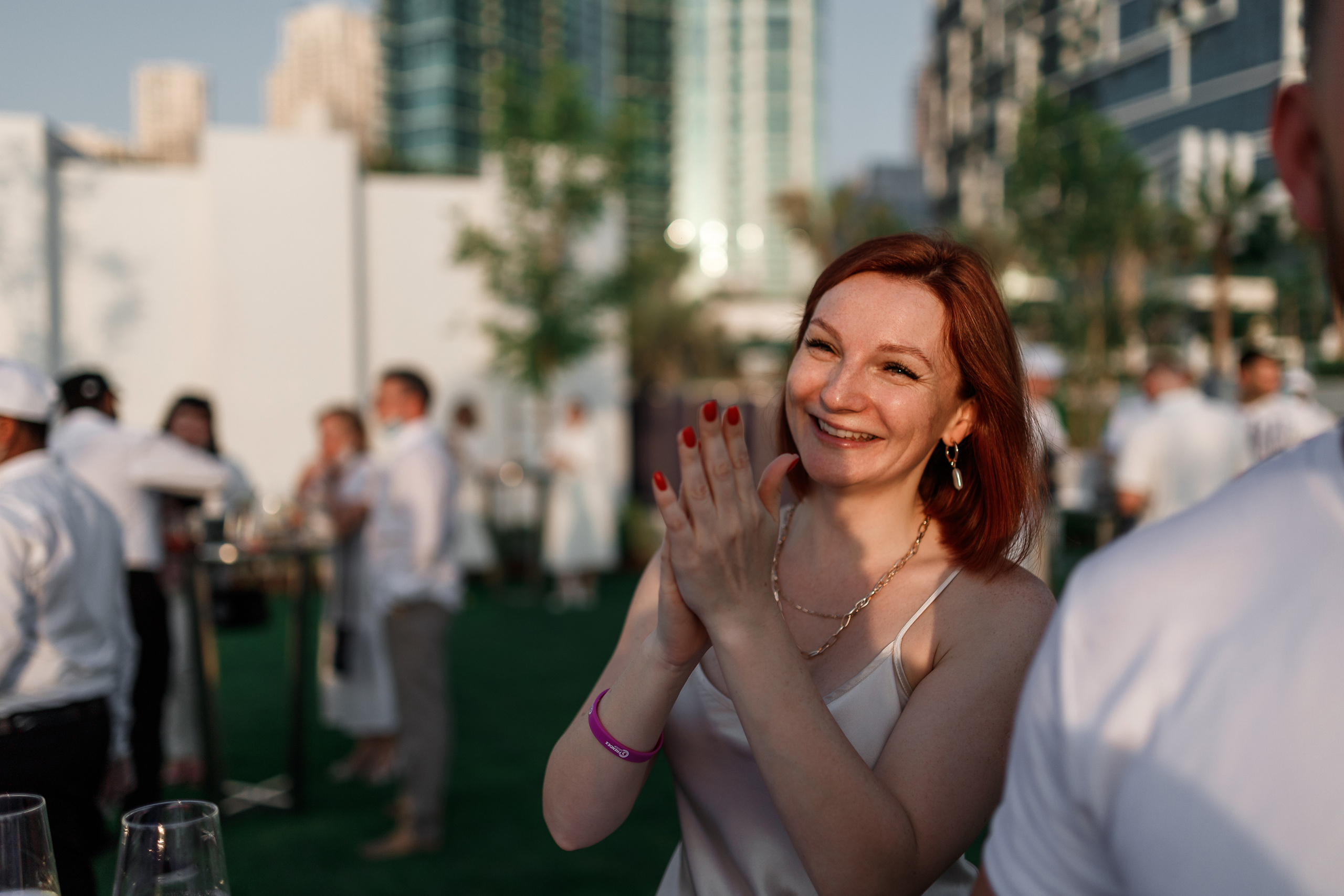 Дубай. Белая вечеринка. Фотограф Олег Сотник