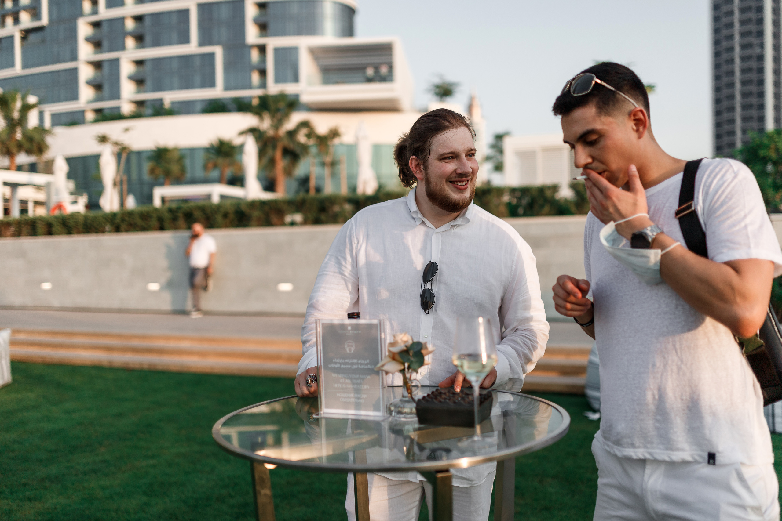 Дубай. Белая вечеринка. Фотограф Олег Сотник