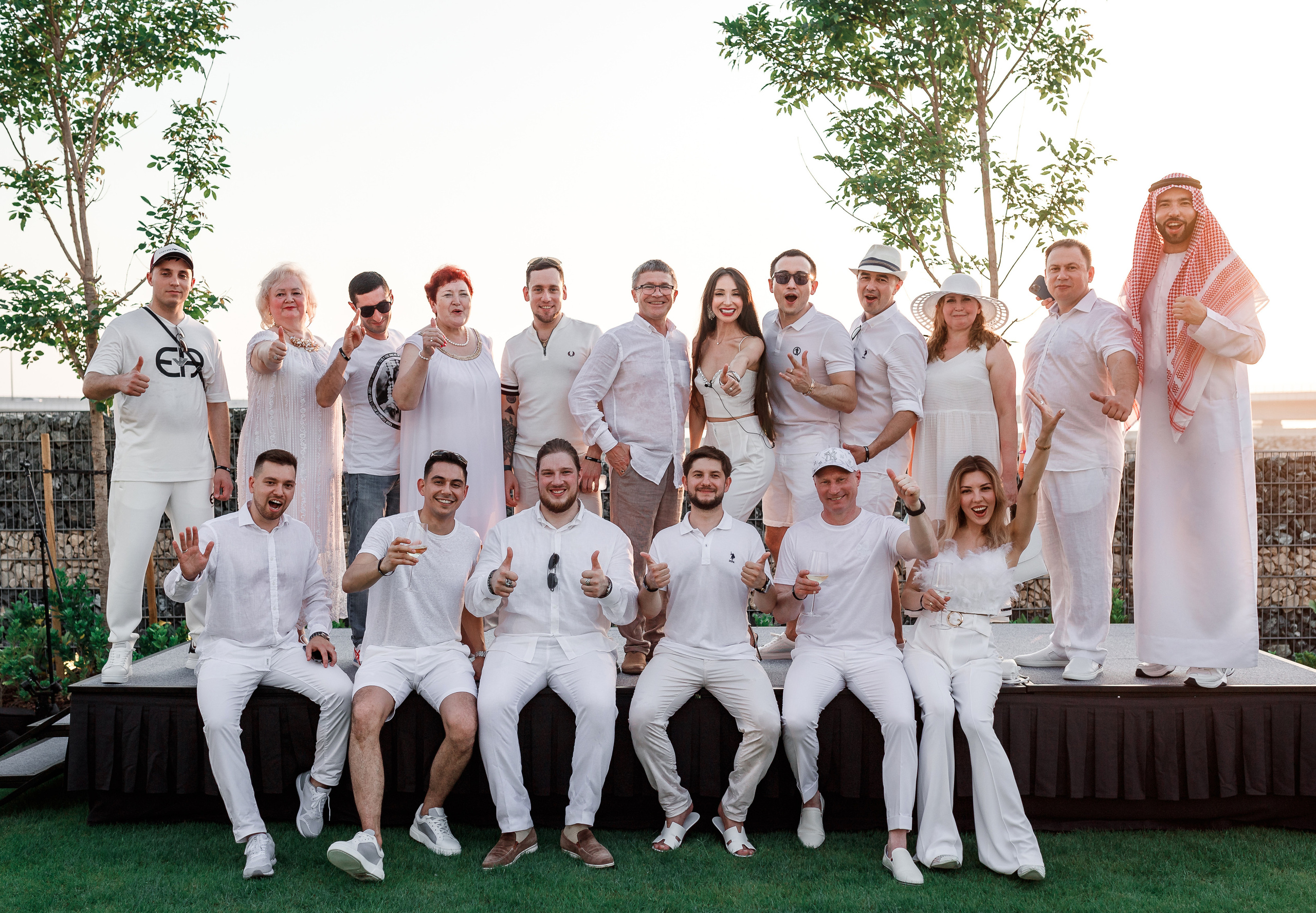 Дубай. Белая вечеринка. Фотограф Олег Сотник