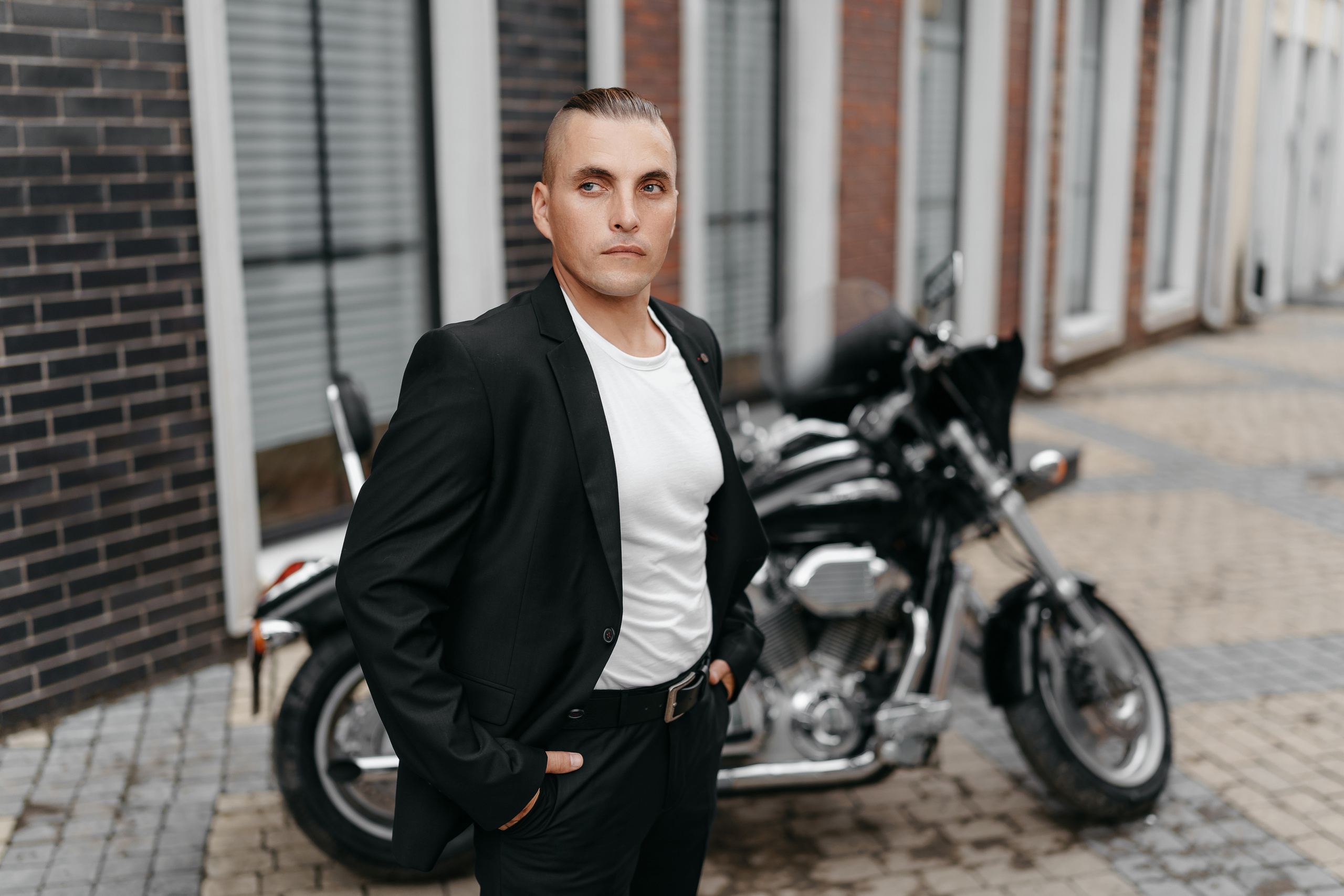 Деловой портрет для президента мотоклуба. Фотограф Олег Сотник