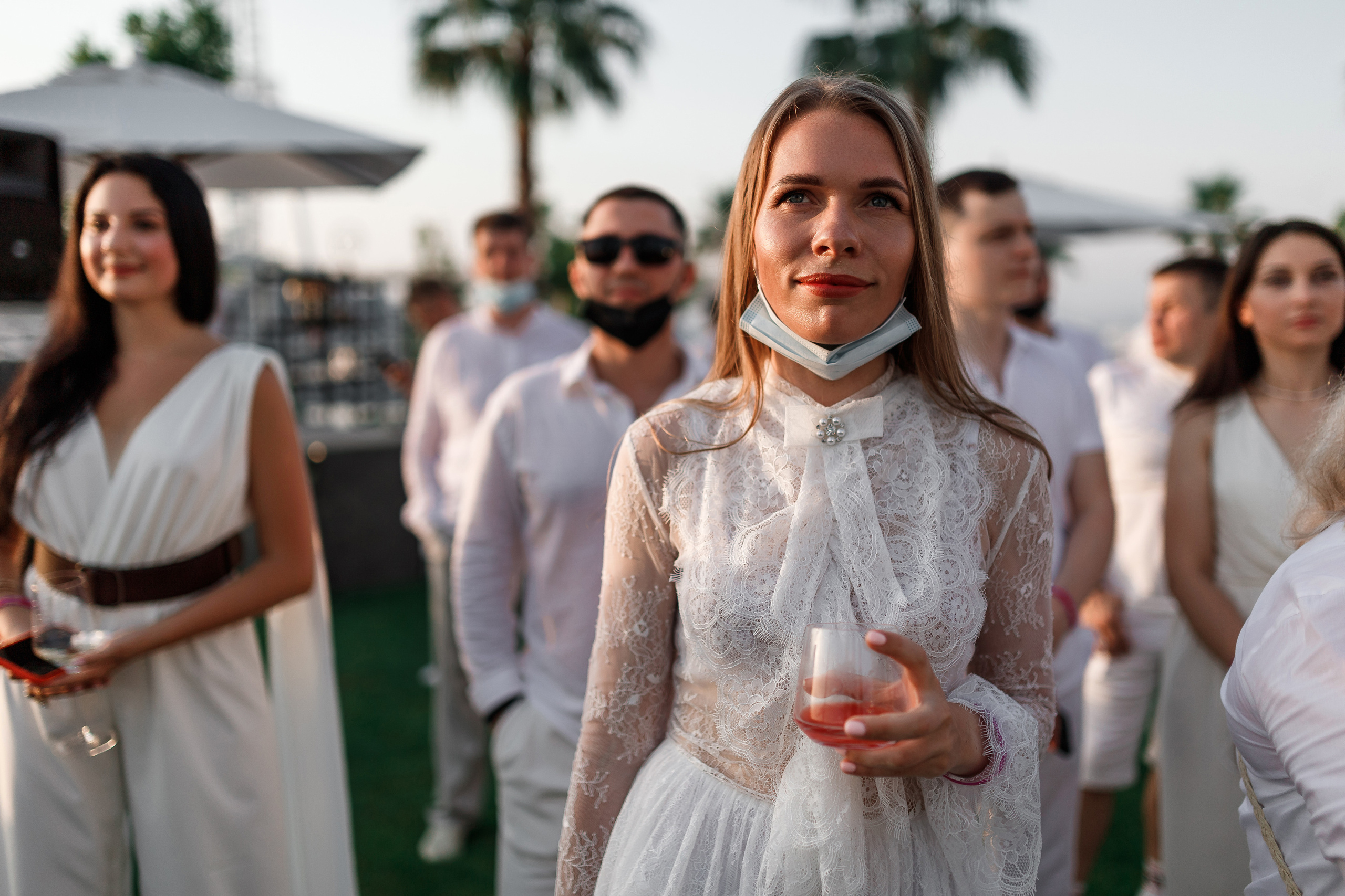 Дубай. Белая вечеринка. Фотограф Олег Сотник