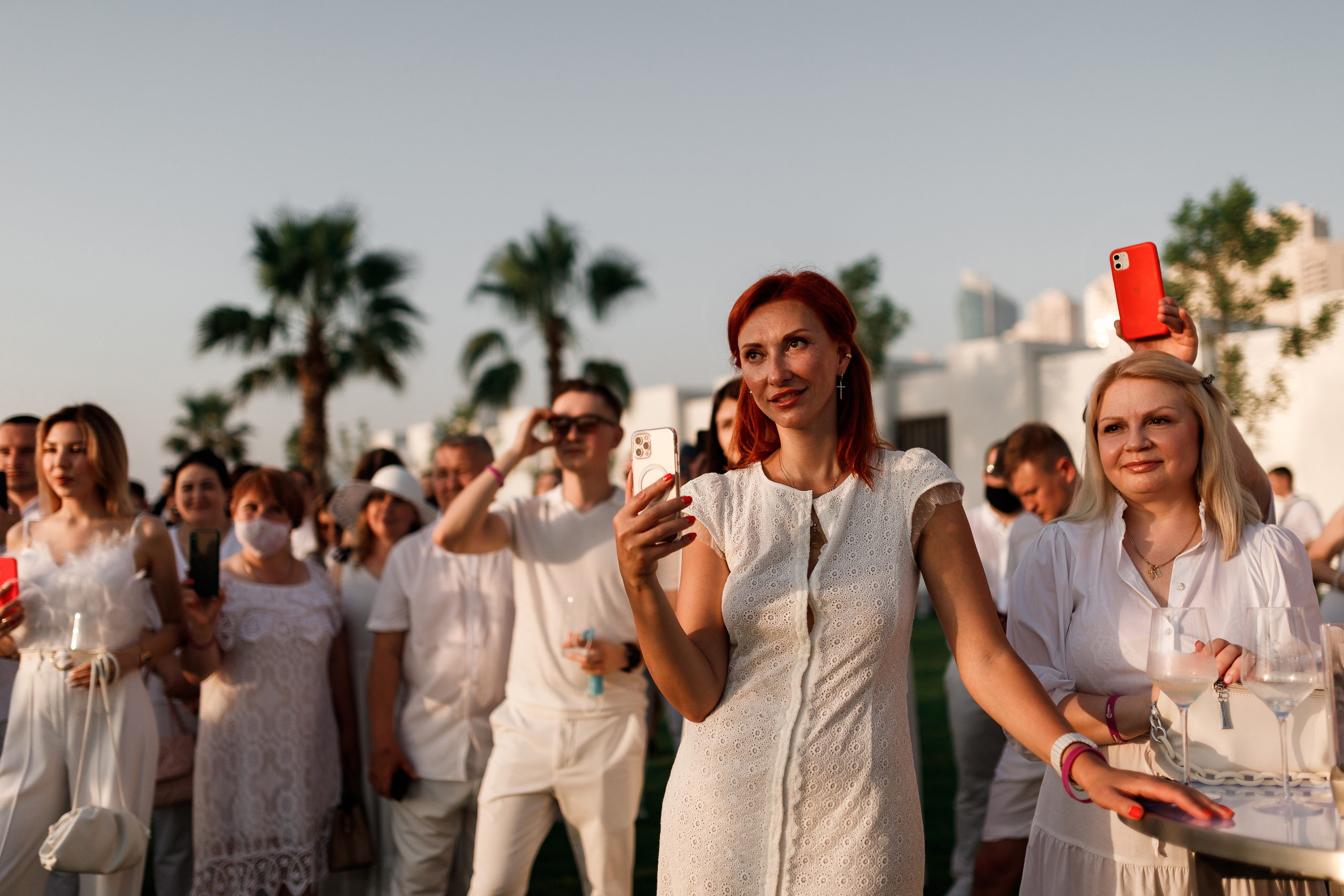 Дубай. Белая вечеринка. Фотограф Олег Сотник