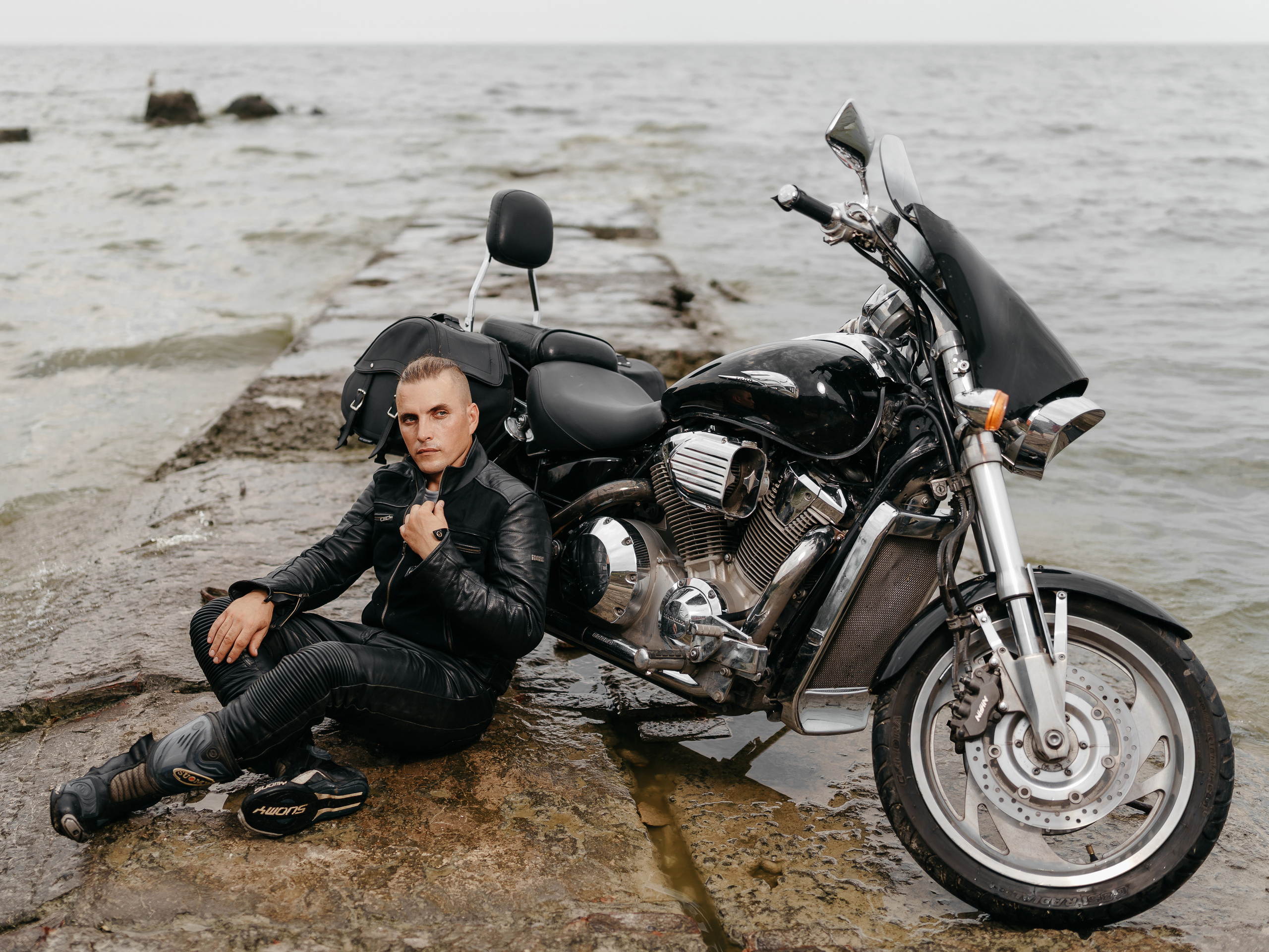 Деловой портрет для президента мотоклуба. Фотограф Олег Сотник