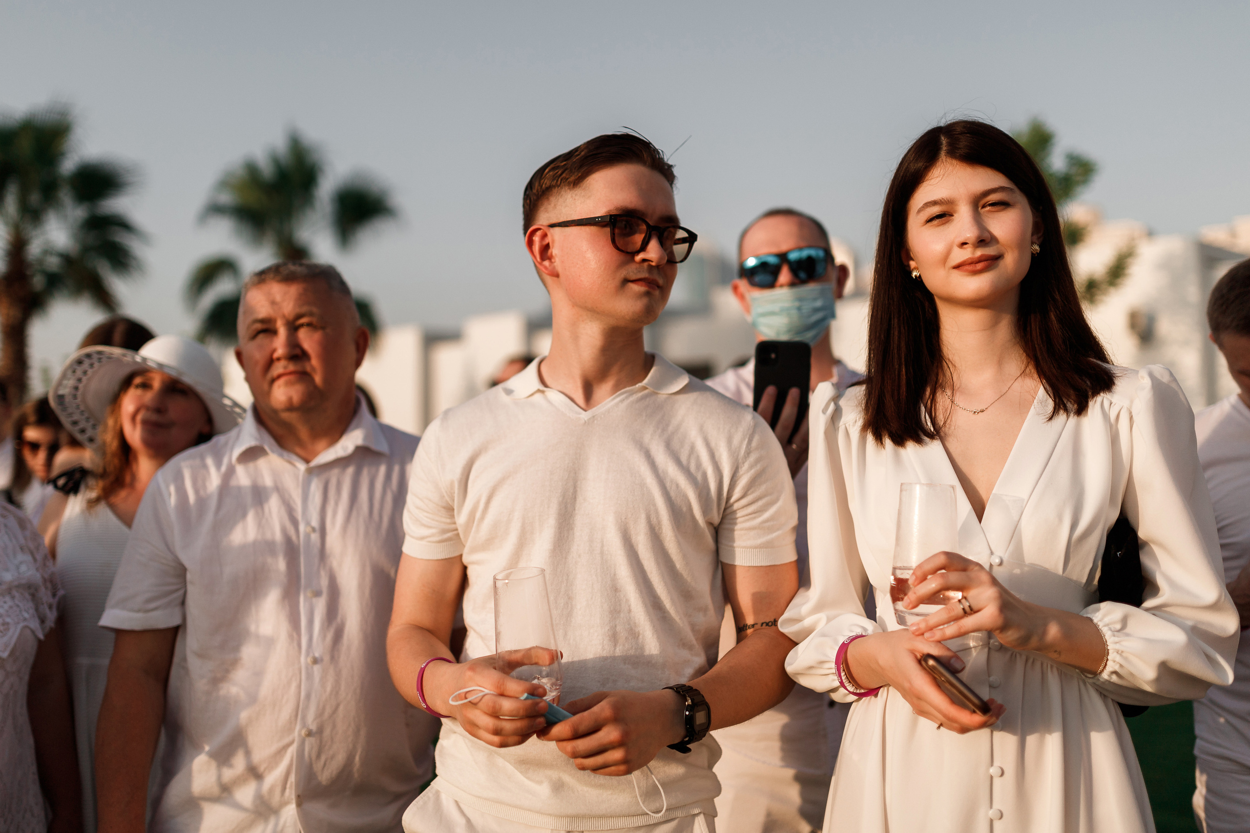 Дубай. Белая вечеринка. Фотограф Олег Сотник