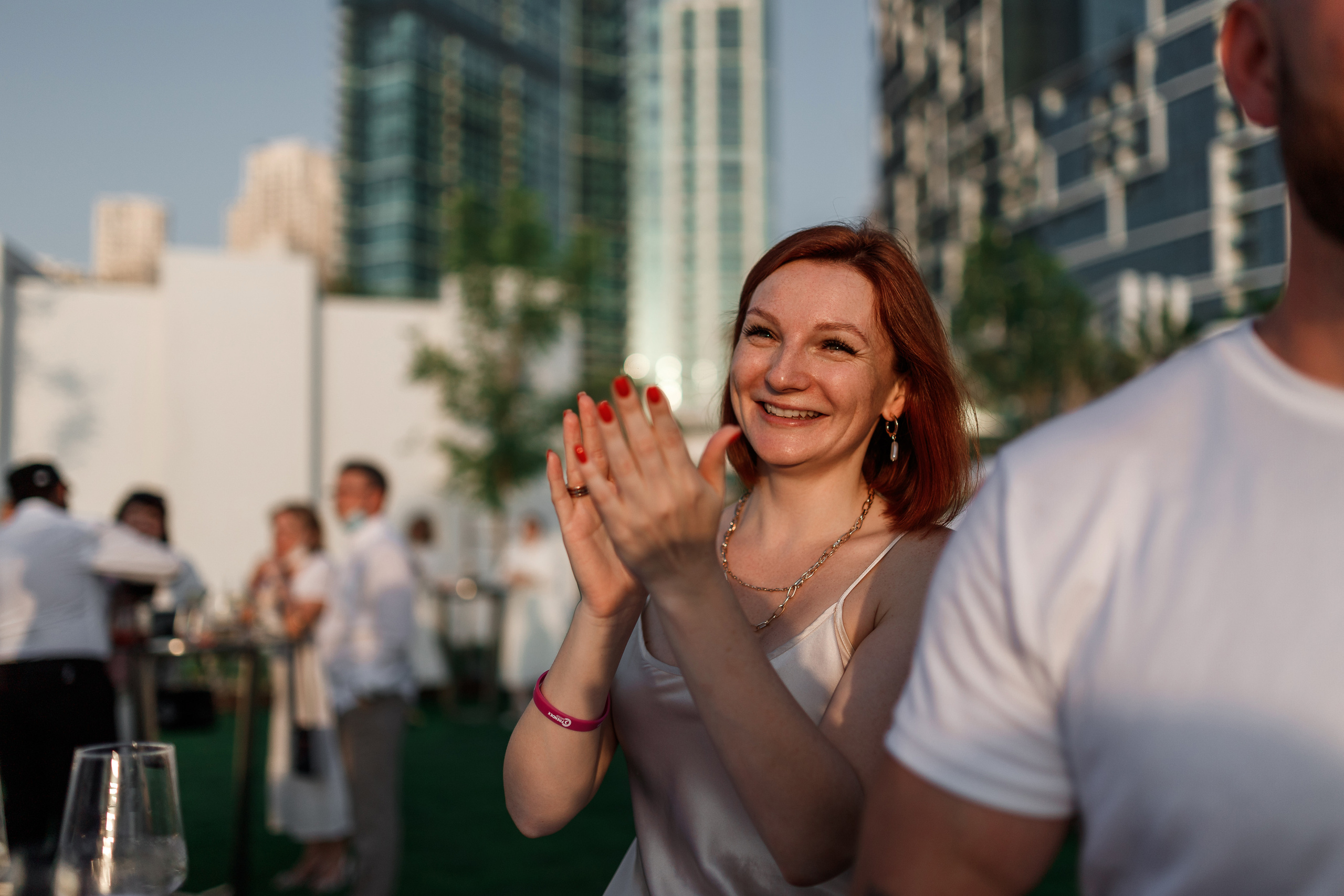 Дубай. Белая вечеринка. Фотограф Олег Сотник