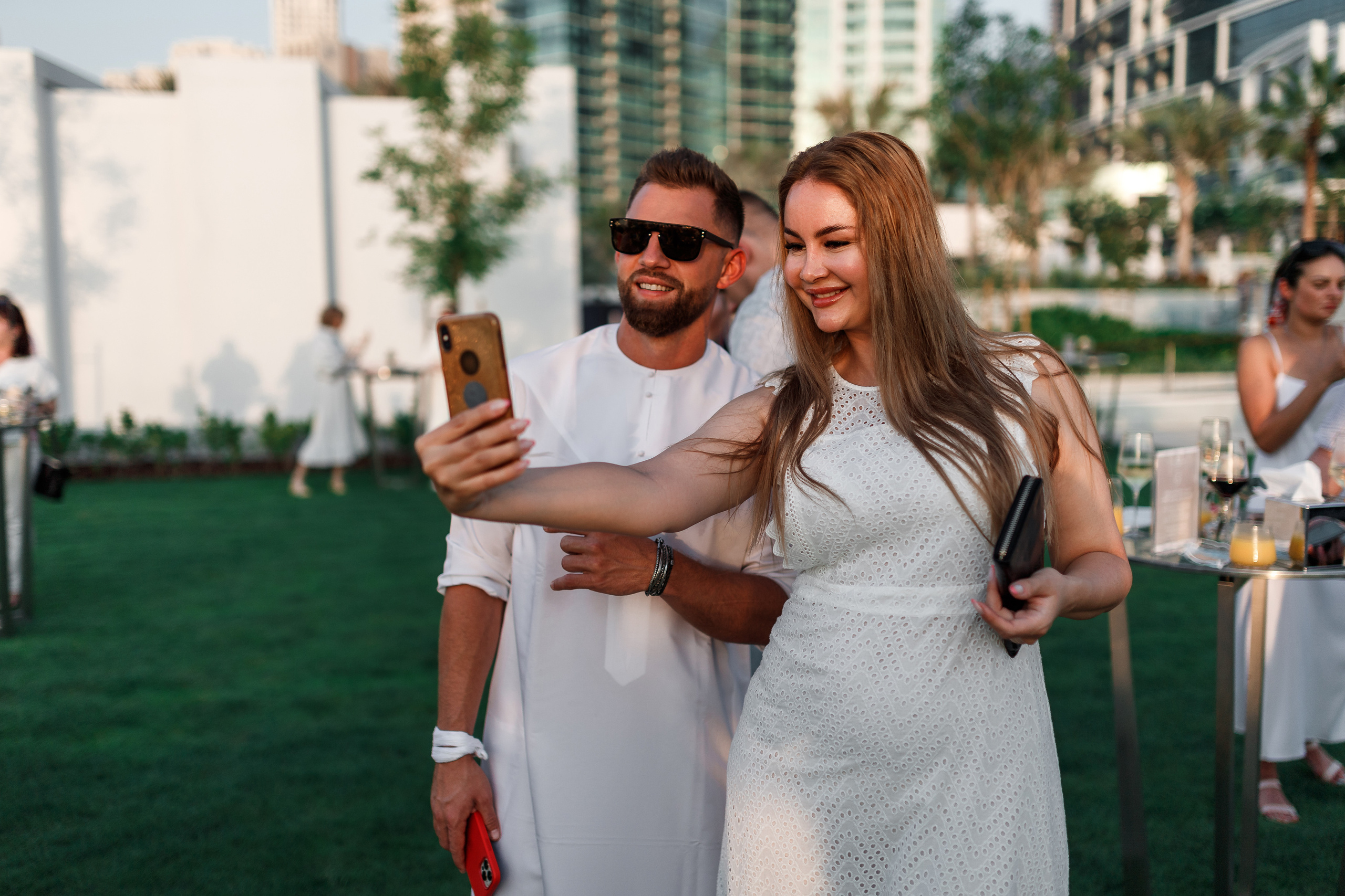 Дубай. Белая вечеринка. Фотограф Олег Сотник