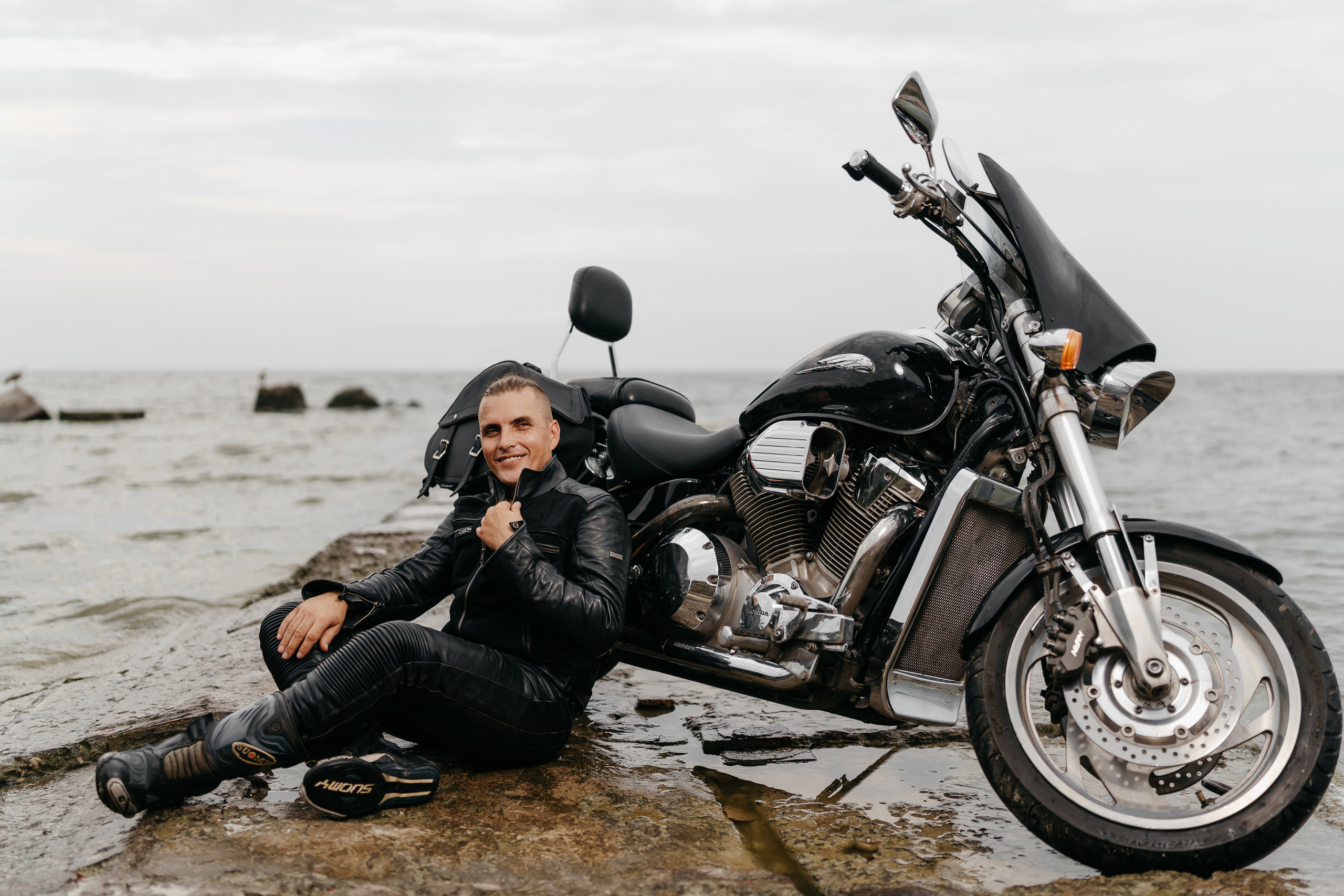 Деловой портрет для президента мотоклуба. Фотограф Олег Сотник