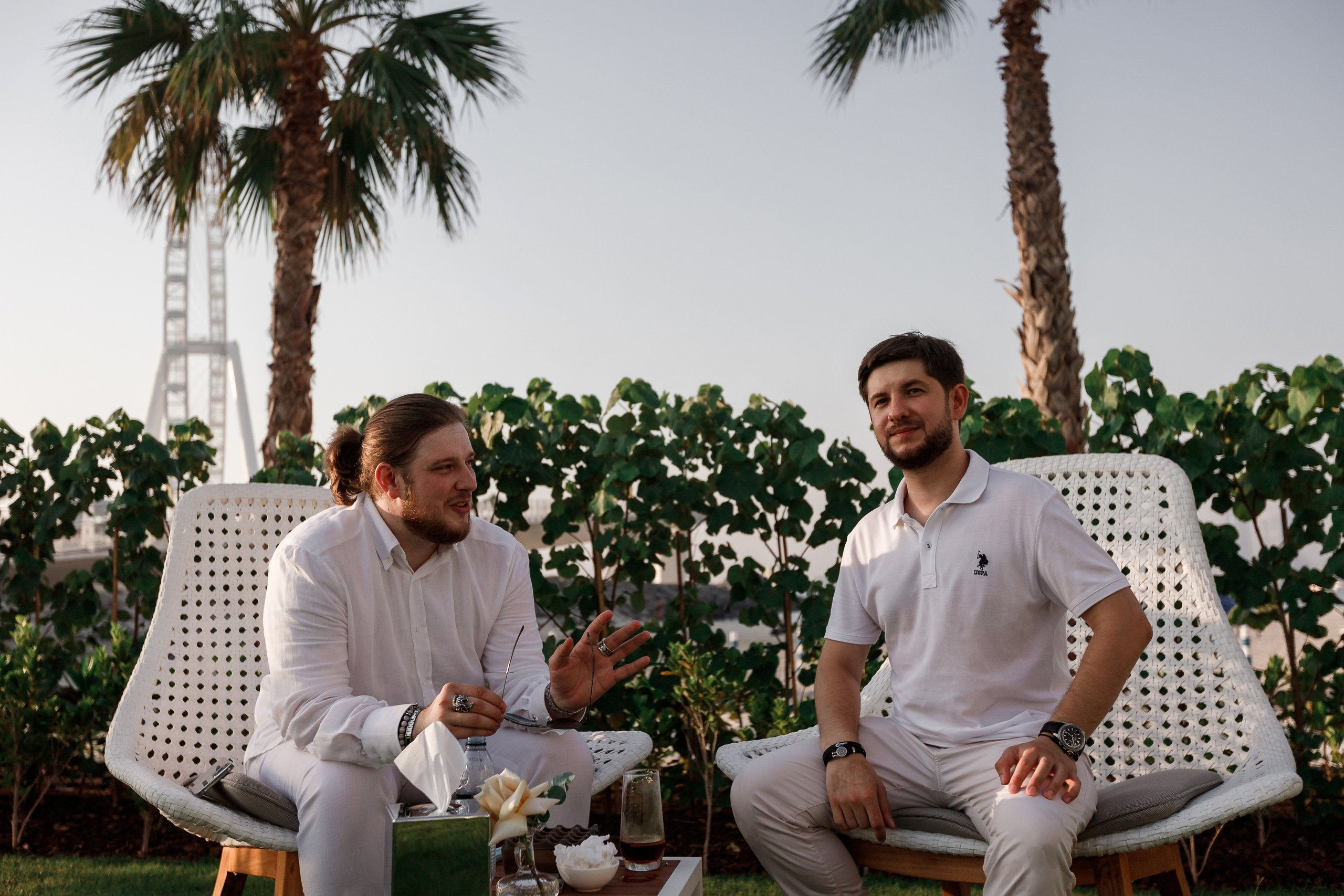 Дубай. Белая вечеринка. Фотограф Олег Сотник