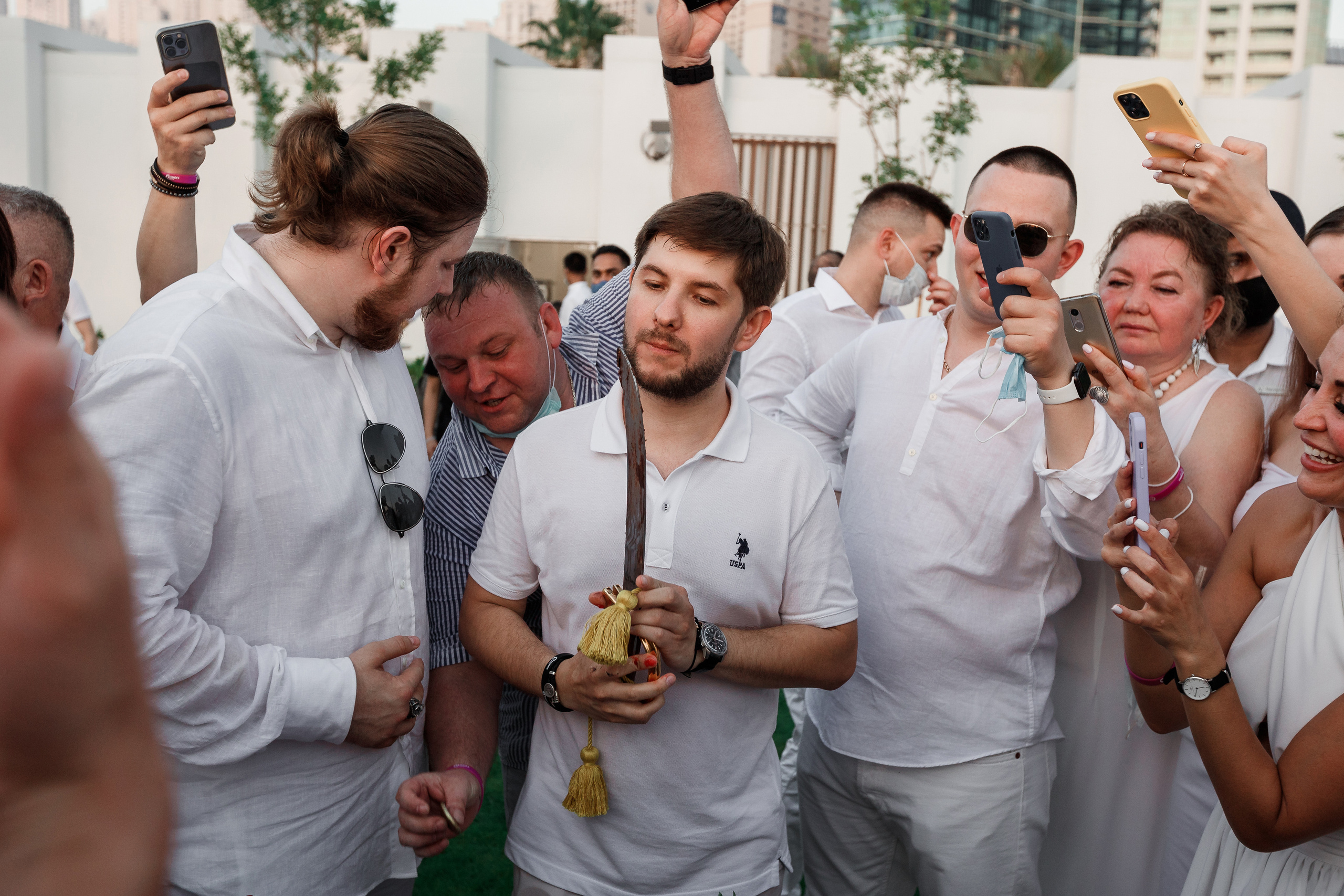 Дубай. Белая вечеринка. Фотограф Олег Сотник