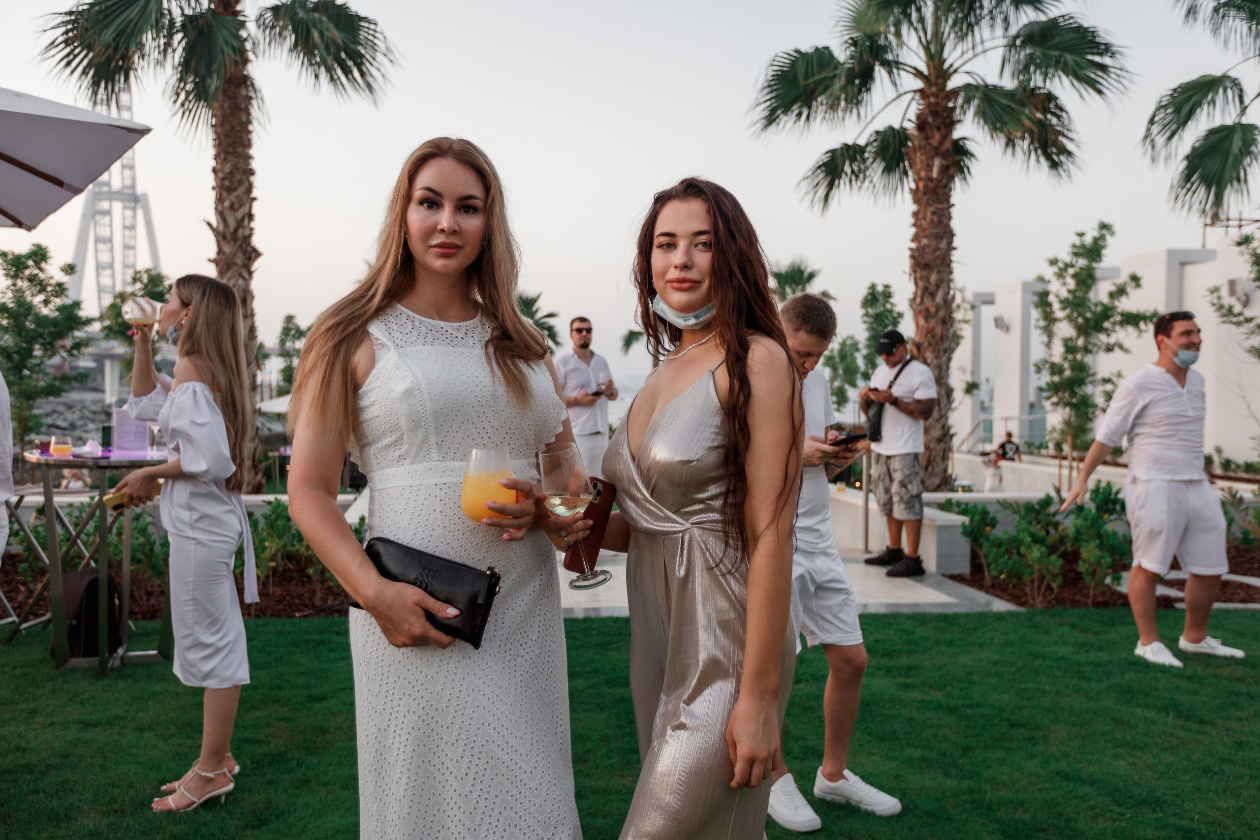 Дубай. Белая вечеринка. Фотограф Олег Сотник