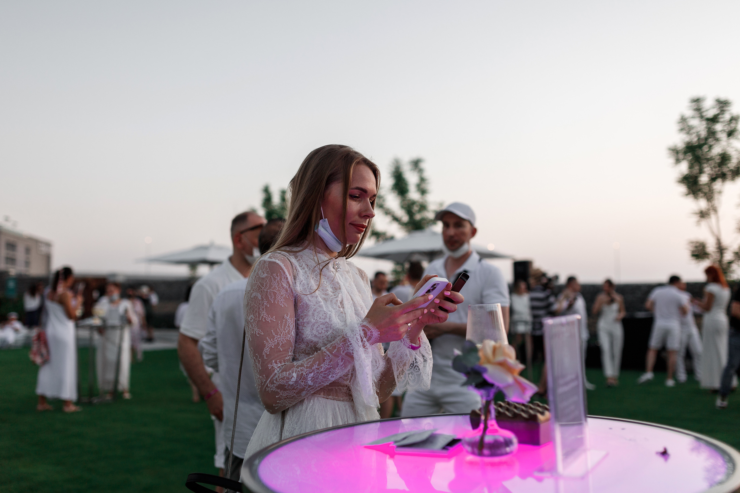 Дубай. Белая вечеринка. Фотограф Олег Сотник