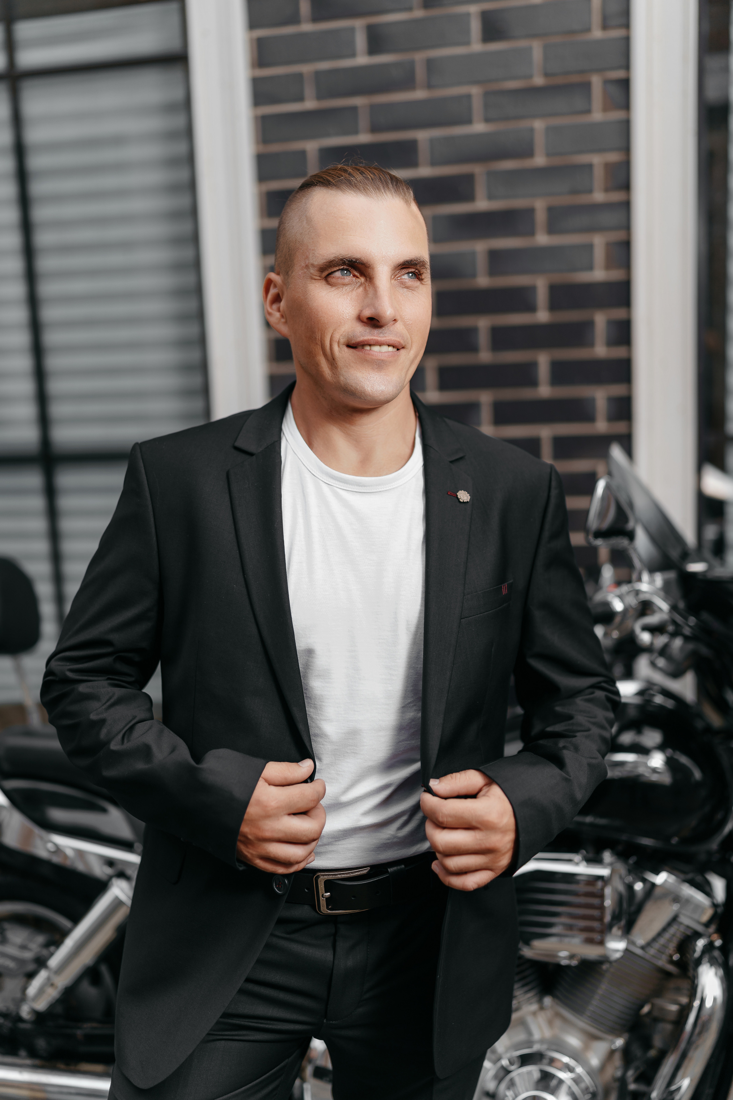 Деловой портрет для президента мотоклуба. Фотограф Олег Сотник