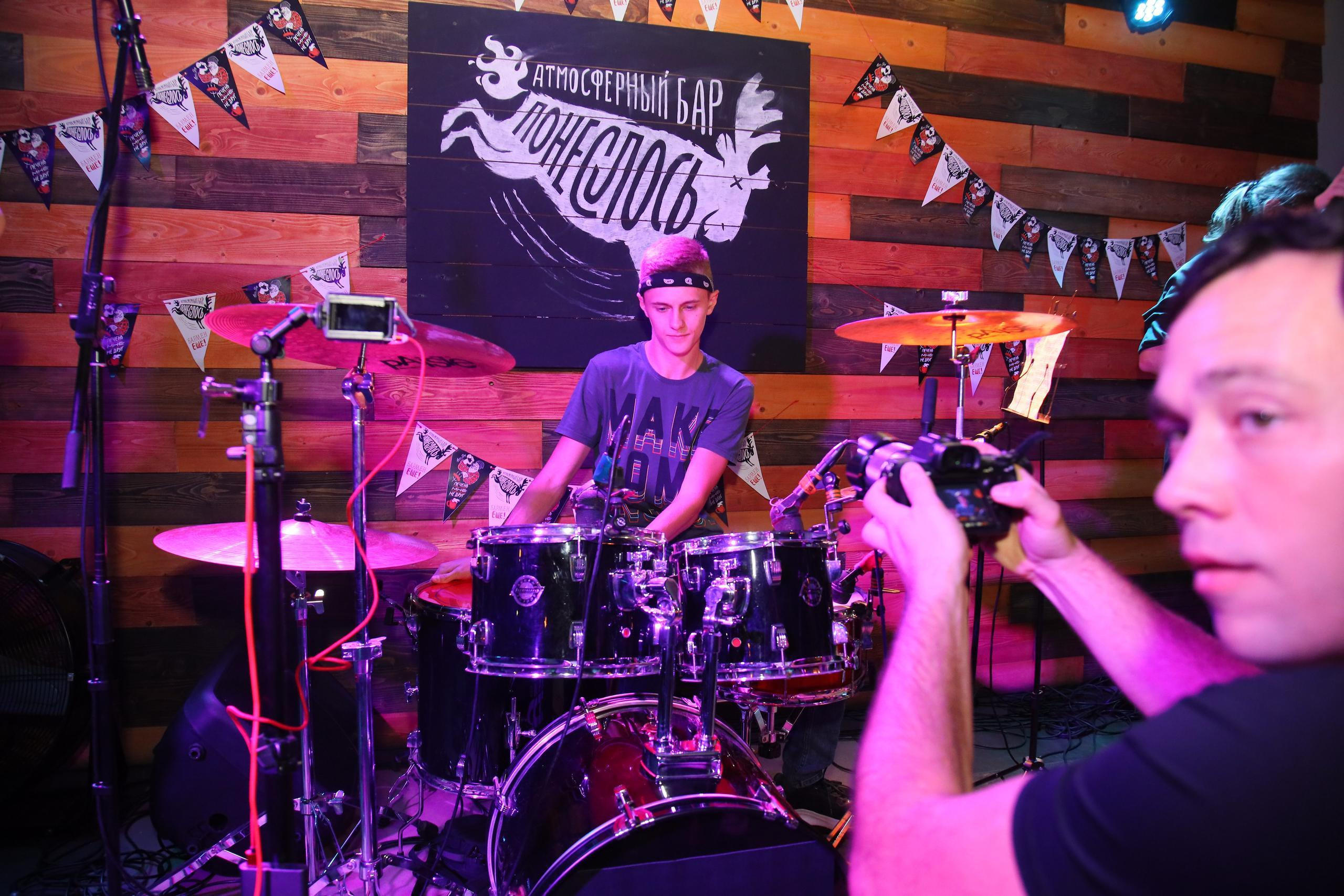 Отчётный концерт «Нешкола барабанов». Фотограф, видеограф