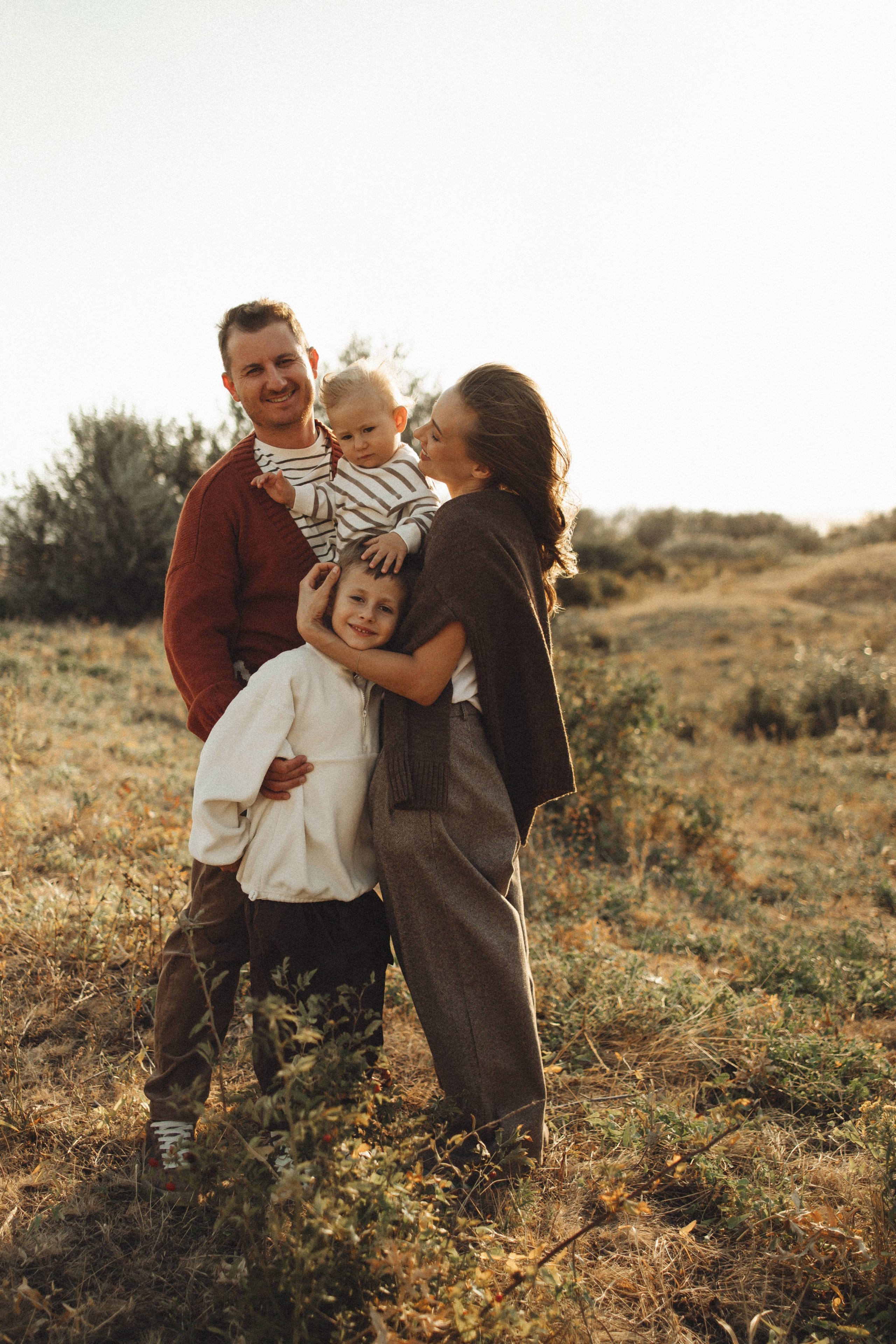 Семейная история, закат в Мержаново. Семейный и детский фотограф, таганрог, ростов-на-дону