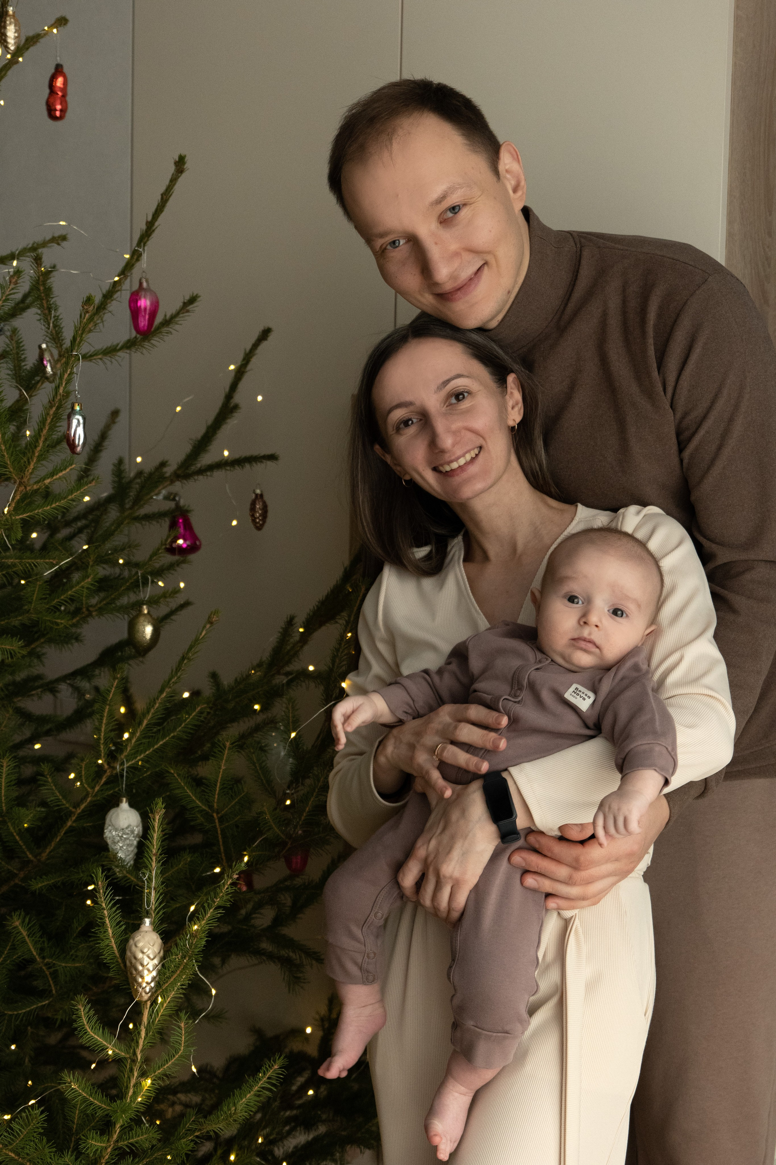 Домашняя новогодняя фотосессия с малышом. Фотограф видеограф Ольга Василевская