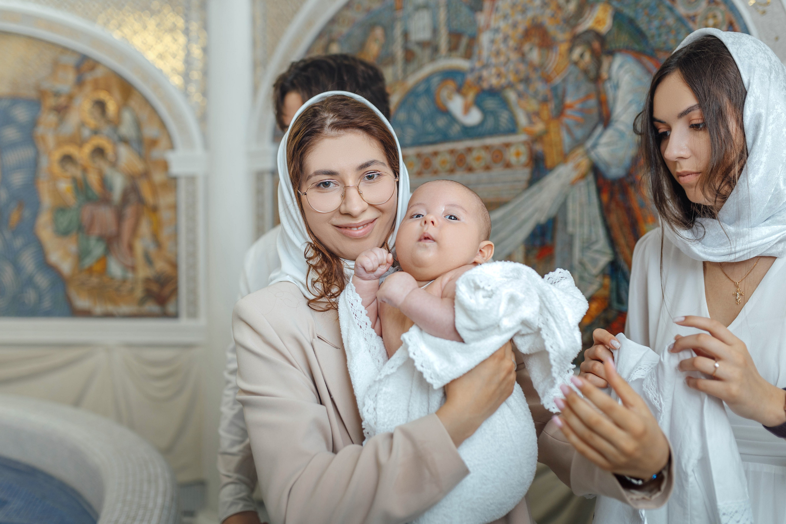 Крещение Павла, храм Святой Троицы, июль 2026. Свадебный и семейный фотограф Минск, Вера Климович