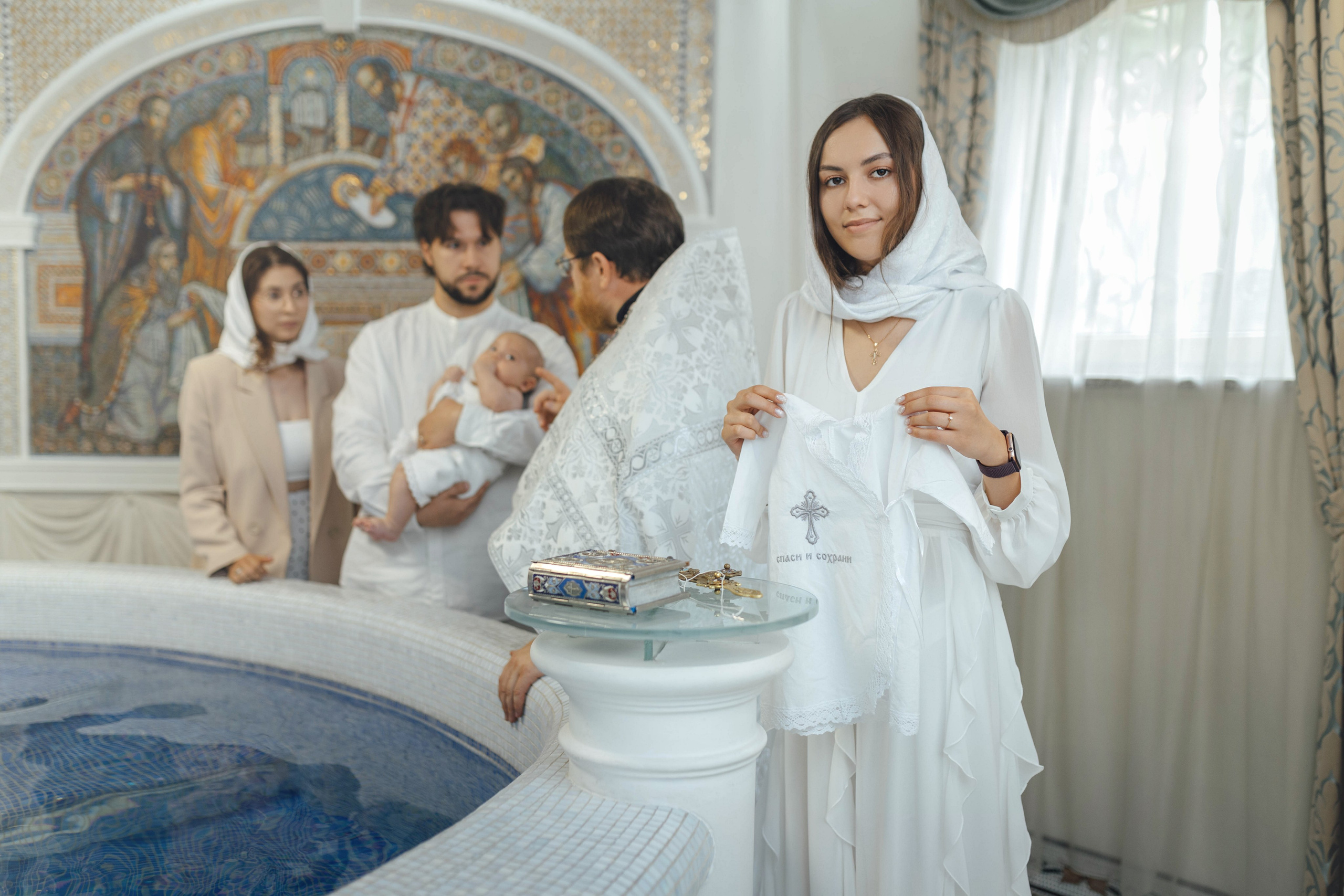 Крещение Павла, храм Святой Троицы, июль 2026. Свадебный и семейный фотограф Минск, Вера Климович