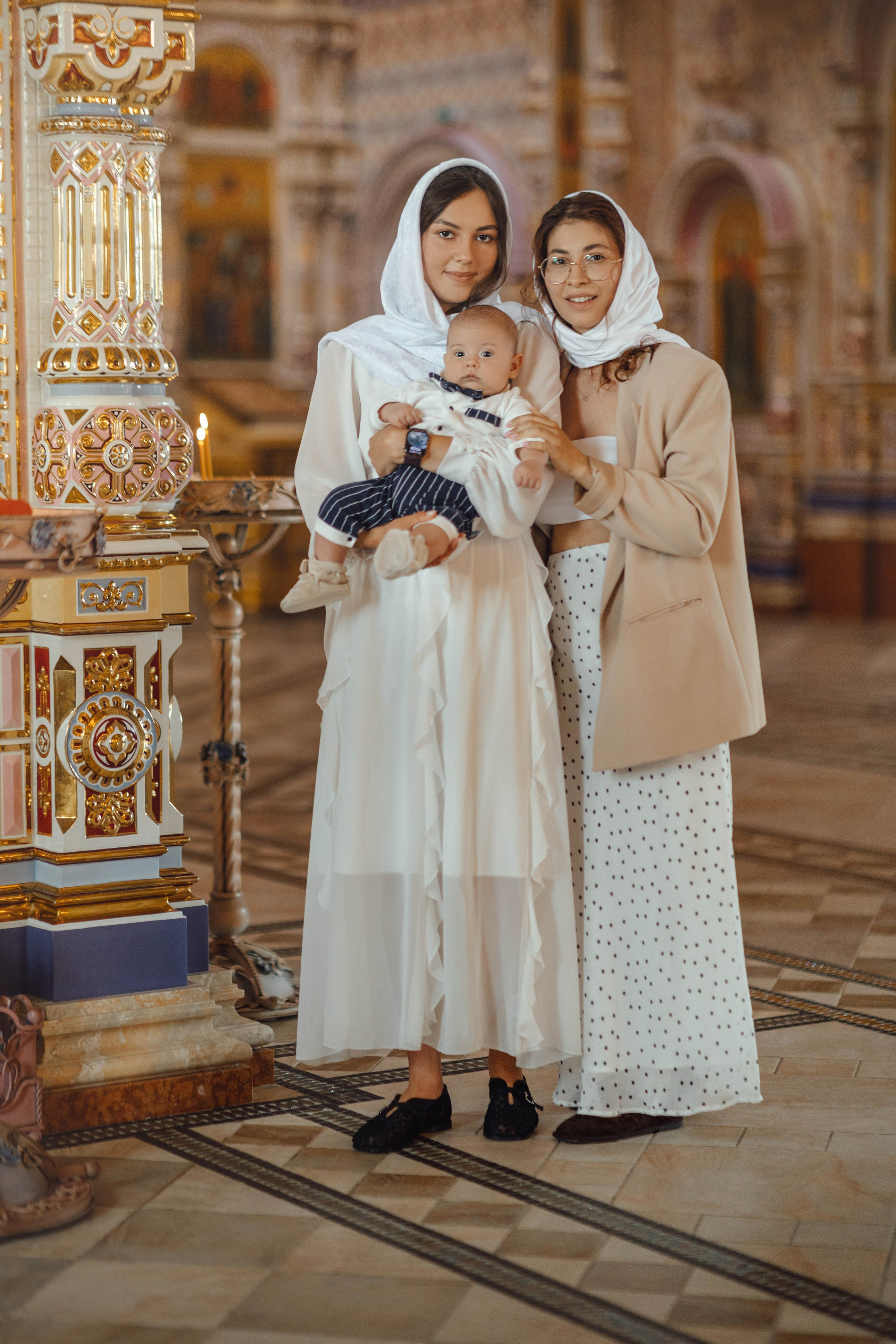 Крещение Павла, храм Святой Троицы, июль 2026. Свадебный и семейный фотограф Минск, Вера Климович